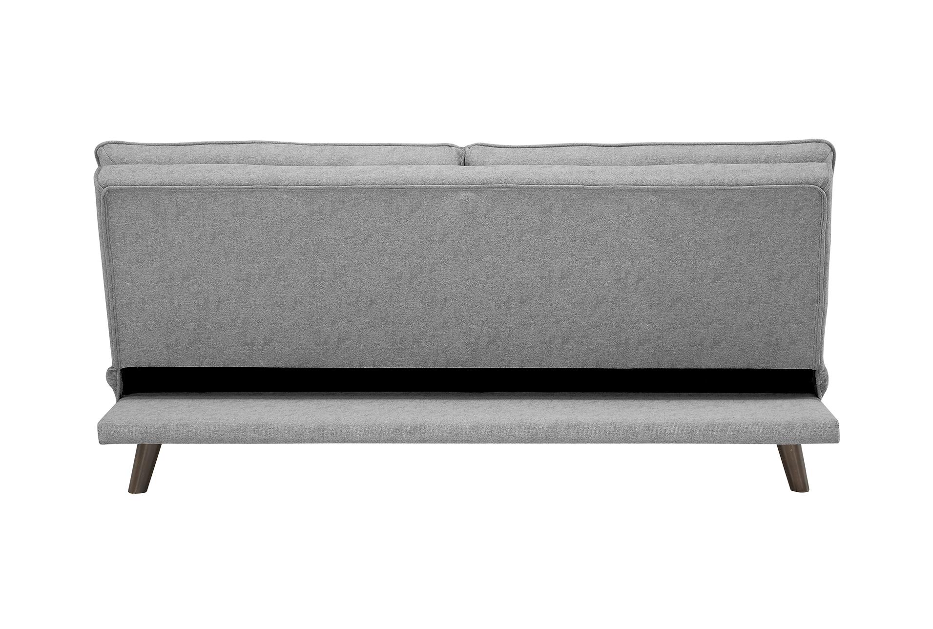 discus light grey fabric 74" convertible futon sleeper sofa bed 14 discus light grey fabric 74" convertible futon sleeper sofa bed