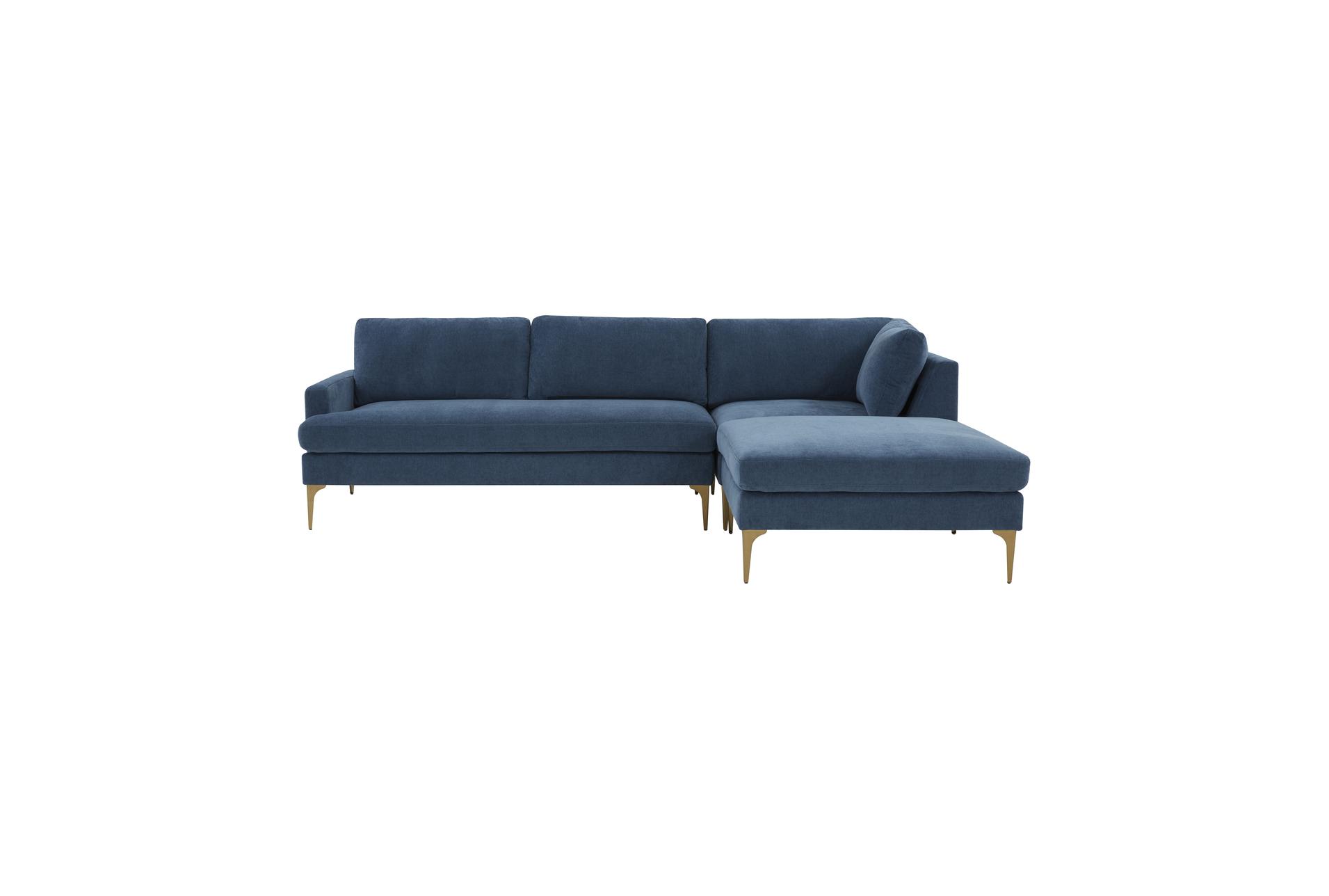 serena blue velvet fabric 3 piece right arm facing chaise sectional | modular 8 serena blue velvet fabric 3 piece right arm facing chaise sectional | modular