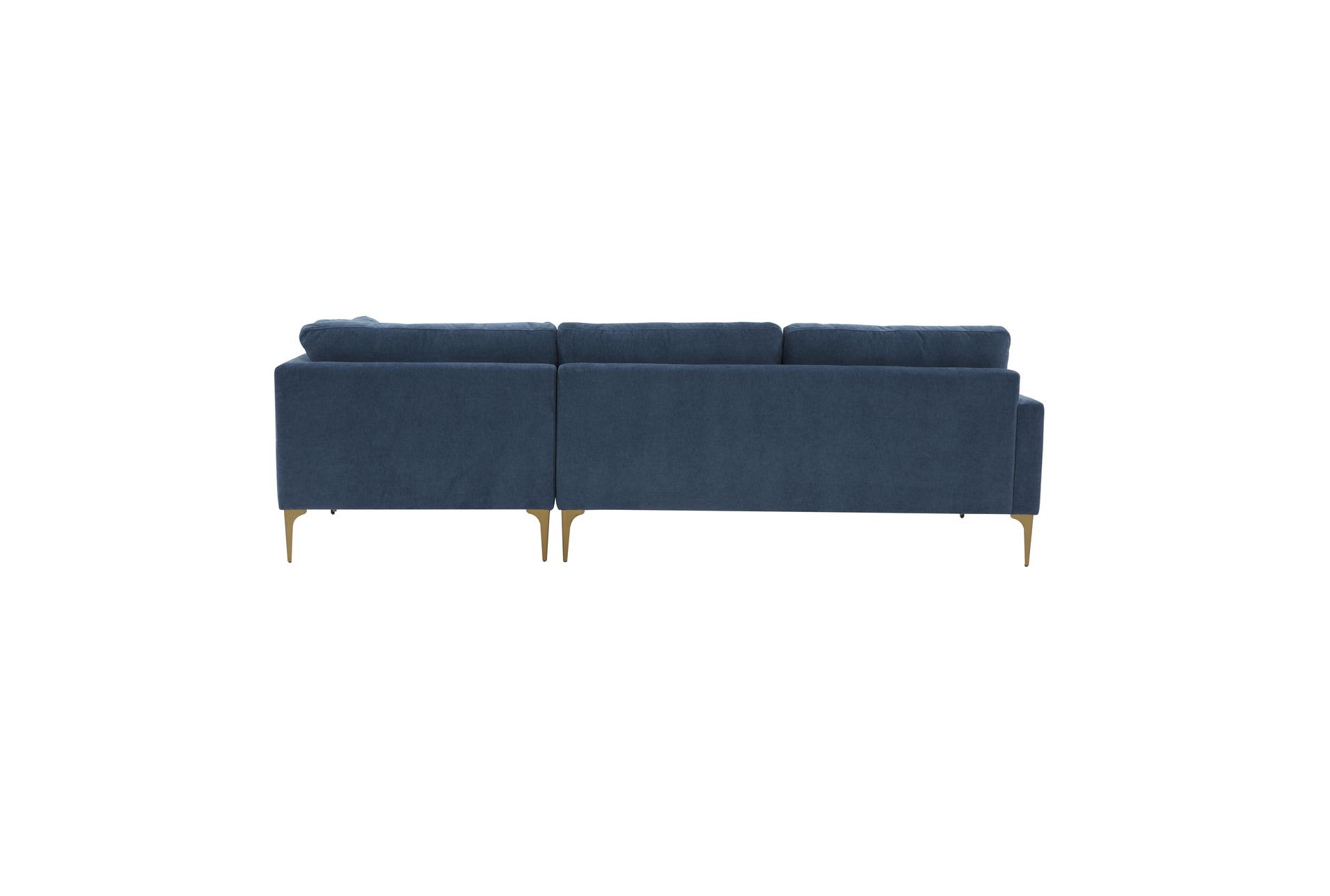 serena blue velvet fabric 3 piece right arm facing chaise sectional | modular 11 serena blue velvet fabric 3 piece right arm facing chaise sectional | modular
