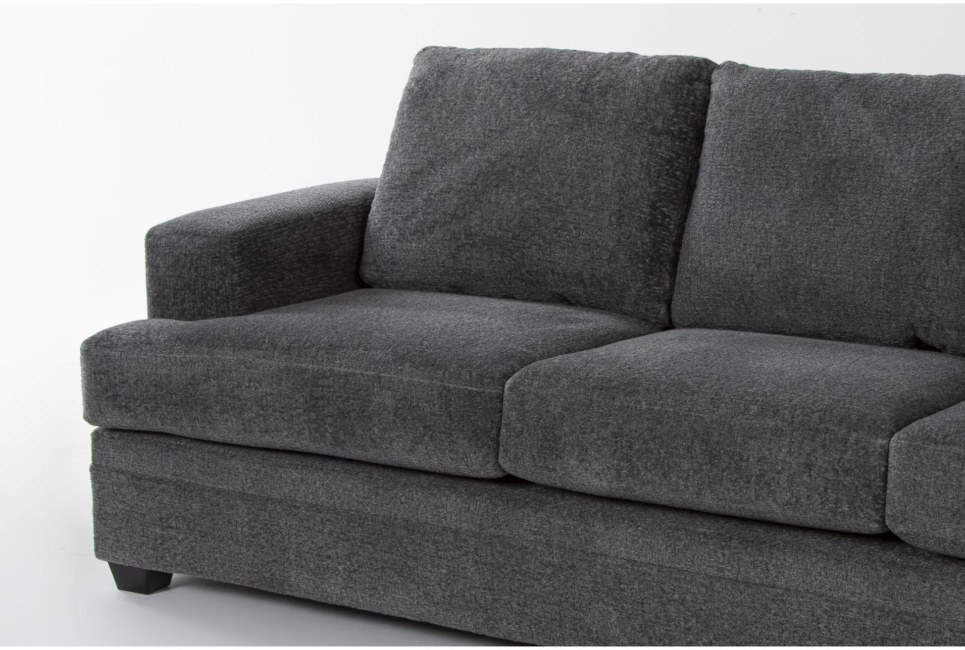 zoeller charcoal grey fabric 2 piece l-shaped sectional with left arm facing sleeper sofa bed with memory foam mattress + right arm facing corner chaise & ottoman 10 zoeller charcoal grey fabric 2 piece l-shaped sectional with left arm facing sleeper sofa bed with memory foam mattress + right arm facing corner chaise & ottoman