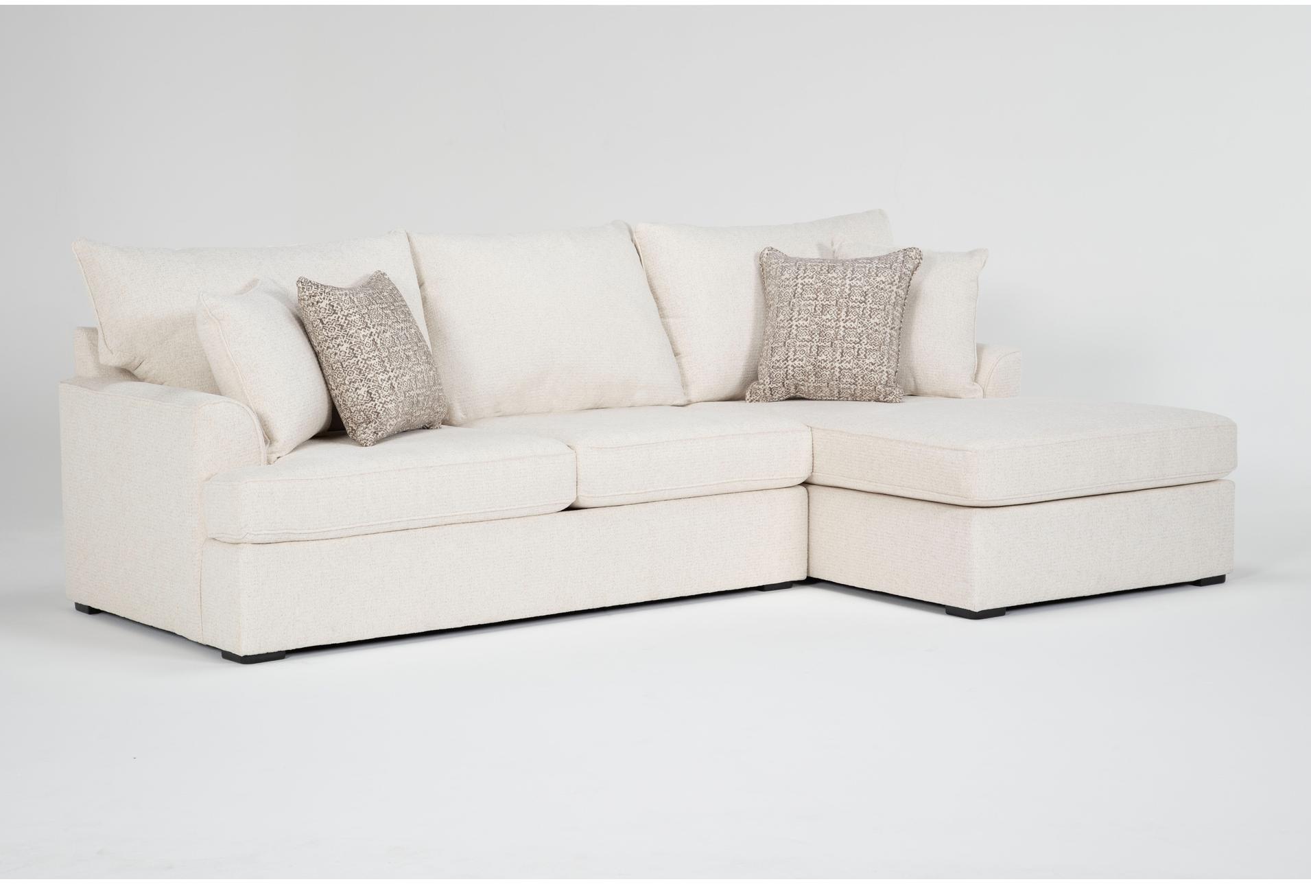 belinha ii opal white ivory fabric 107" modular 2 piece sectional with right arm facing chaise | loose reversible back 1 belinha ii opal white ivory fabric 107" modular 2 piece sectional with right arm facing chaise | loose reversible back
