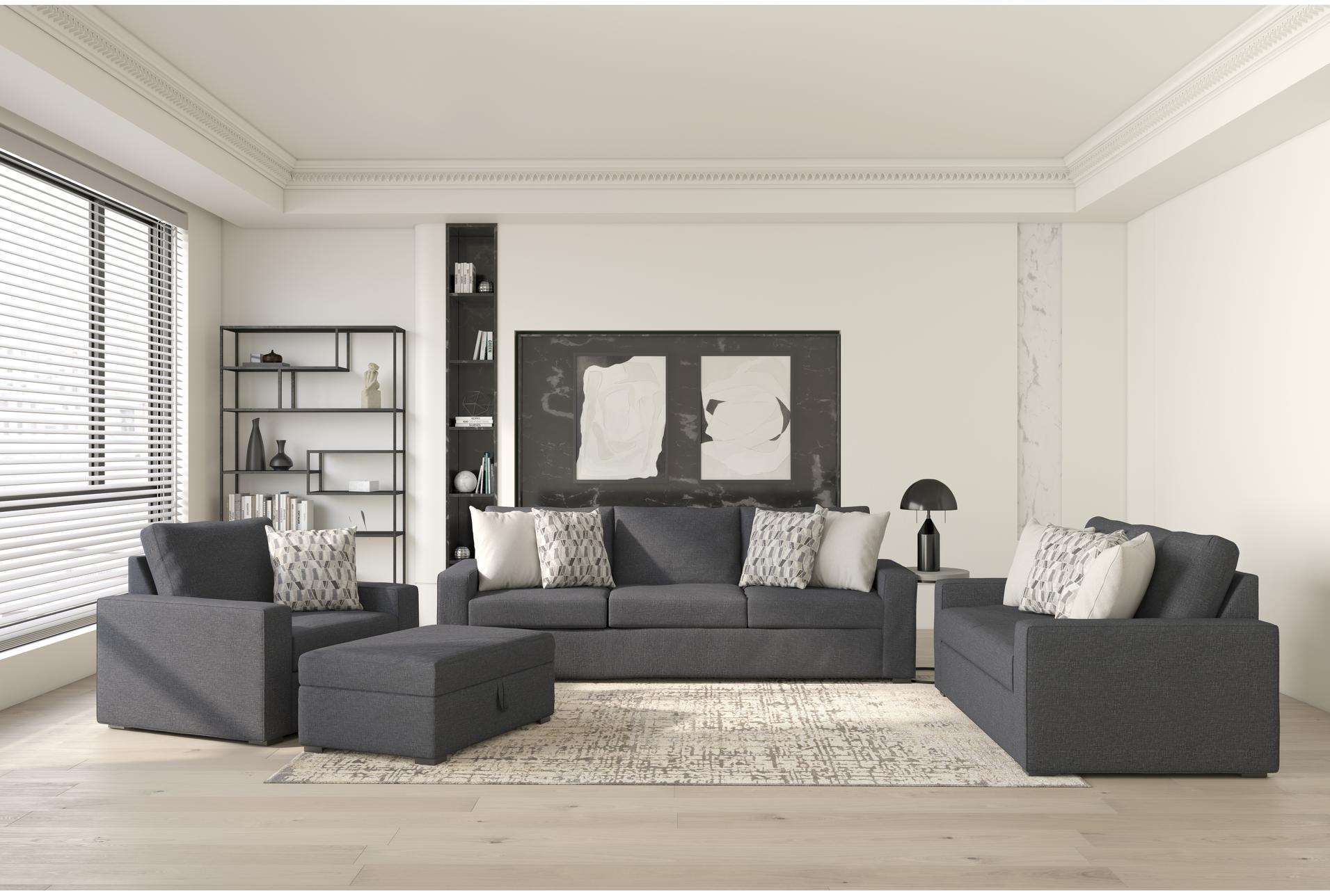 monterey twilight blue grey fabric 86" 3 piece sofa loveseat & oversized arm chair set | loose reversible back 14 monterey twilight blue grey fabric 86" 3 piece sofa loveseat & oversized arm chair set | loose reversible back