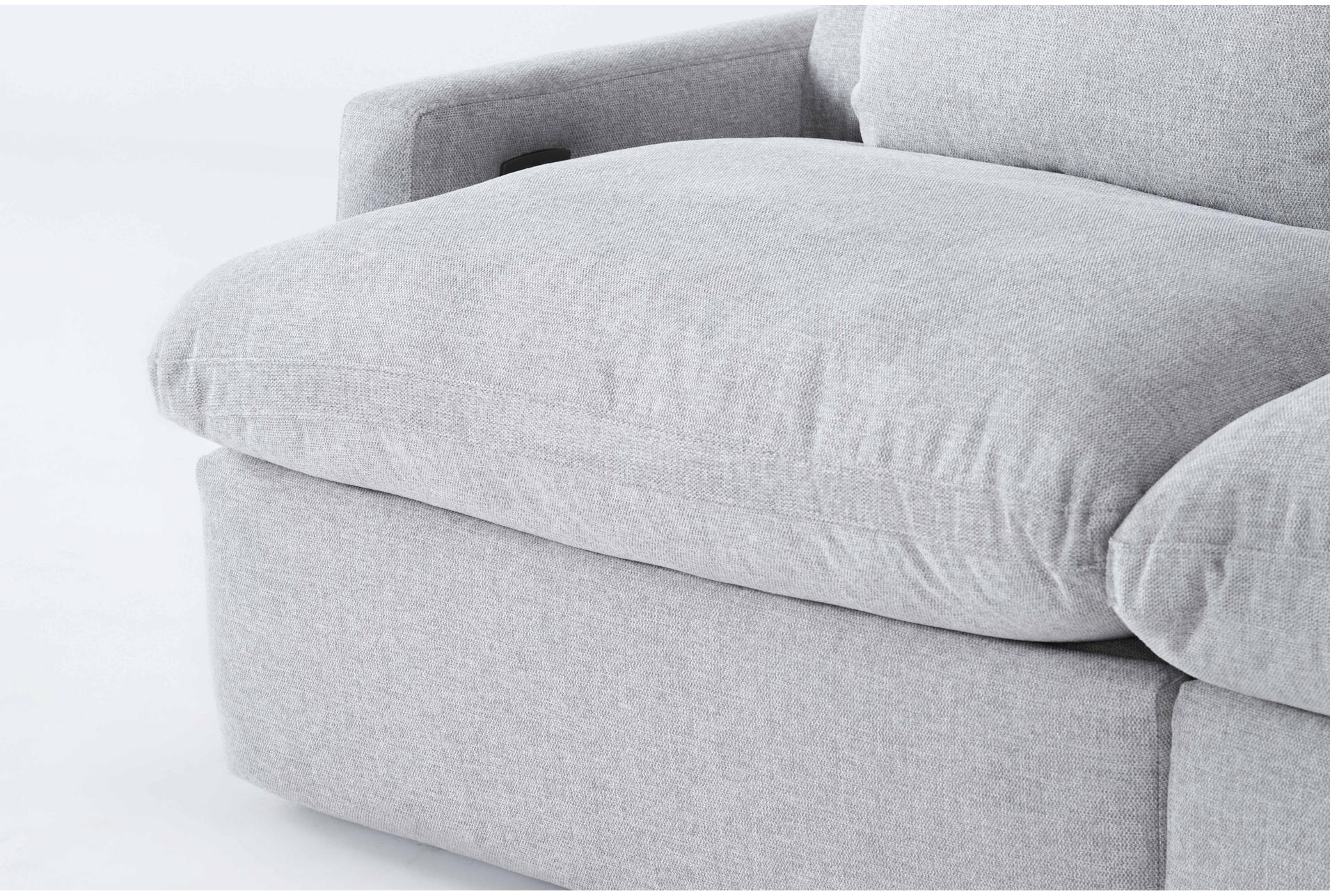 jolene silver grey 134" 6 piece l-shaped modular sectional with console storage cupholders usb & ottoman 13 jolene silver grey 134" 6 piece l-shaped modular sectional with console storage cupholders usb & ottoman