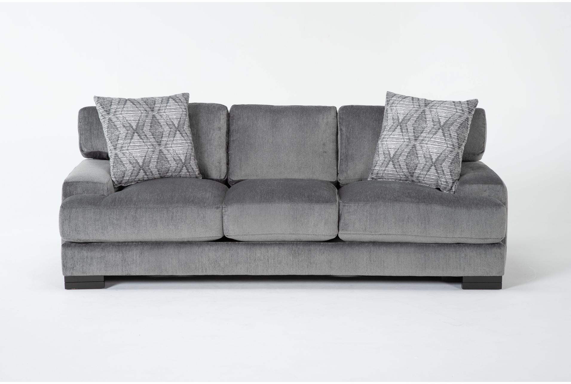 aidan v 94" grey fabric sofa 1 aidan v 94" grey fabric sofa
