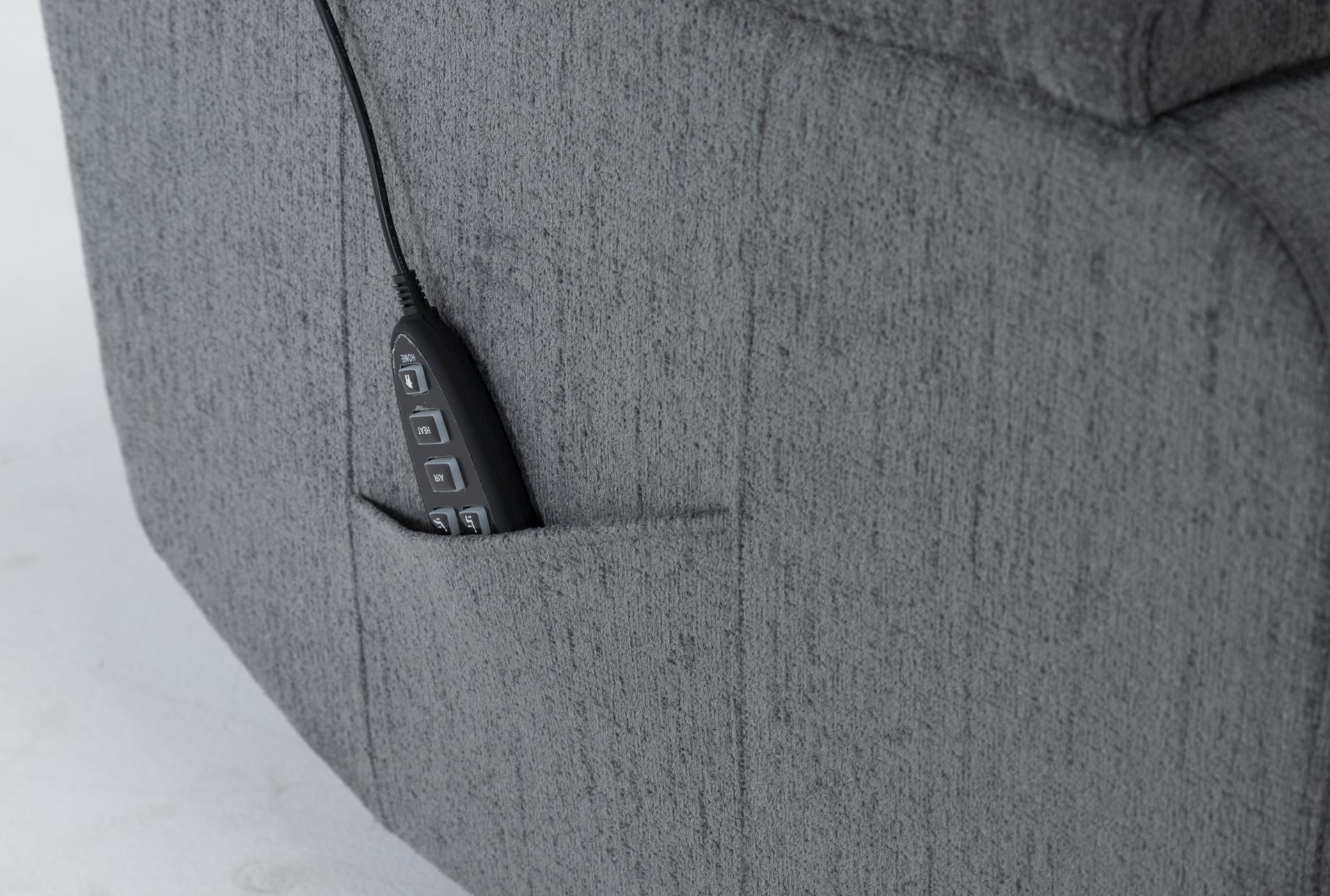 majorca sterling grey power wallaway recliner with power headrest power lumbar heat & massage | wall hugger 14 majorca sterling grey power wallaway recliner with power headrest power lumbar heat & massage | wall hugger