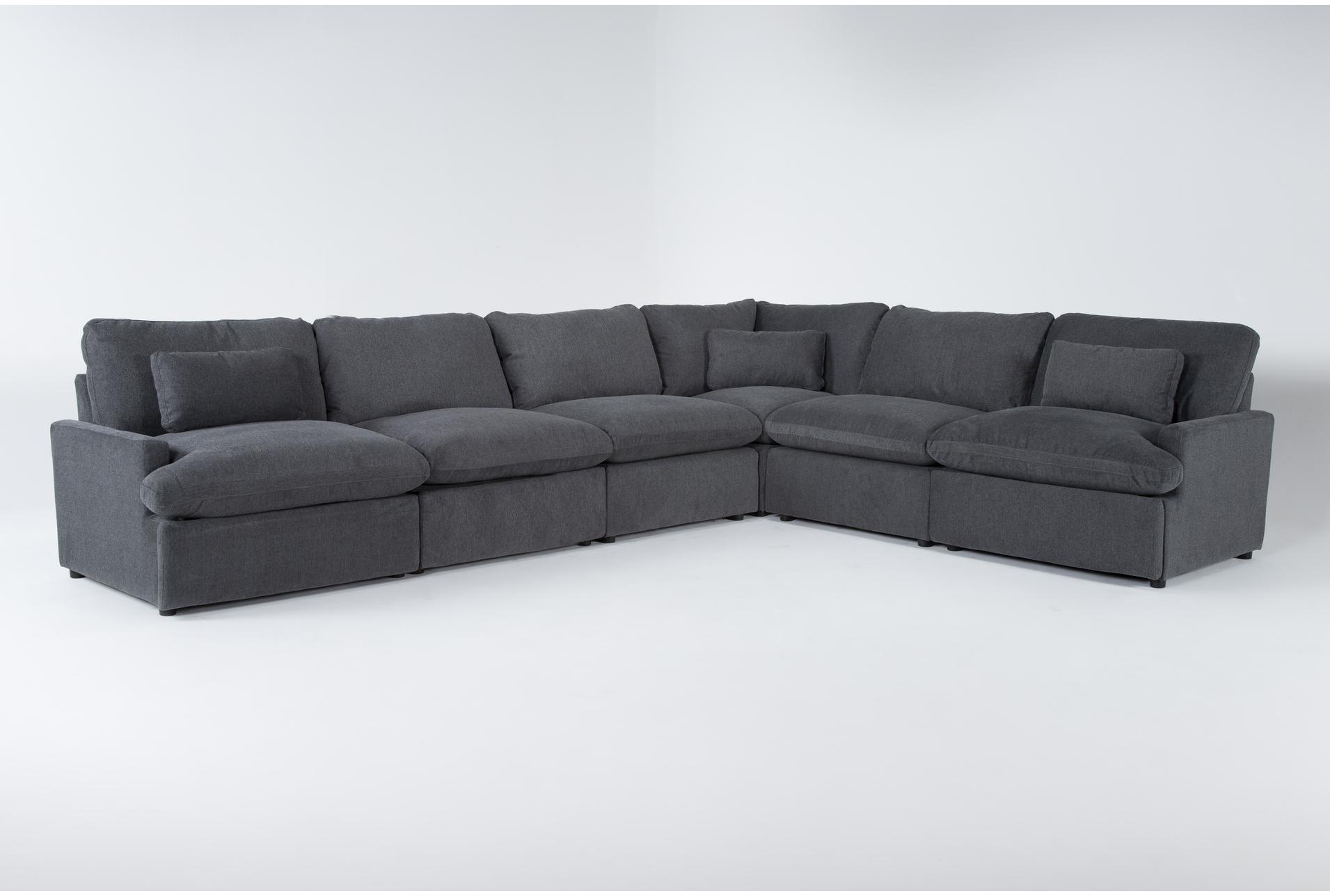 jolene dark grey 158" 6 piece l-shaped modular sectional 1 jolene dark grey 158" 6 piece l-shaped modular sectional