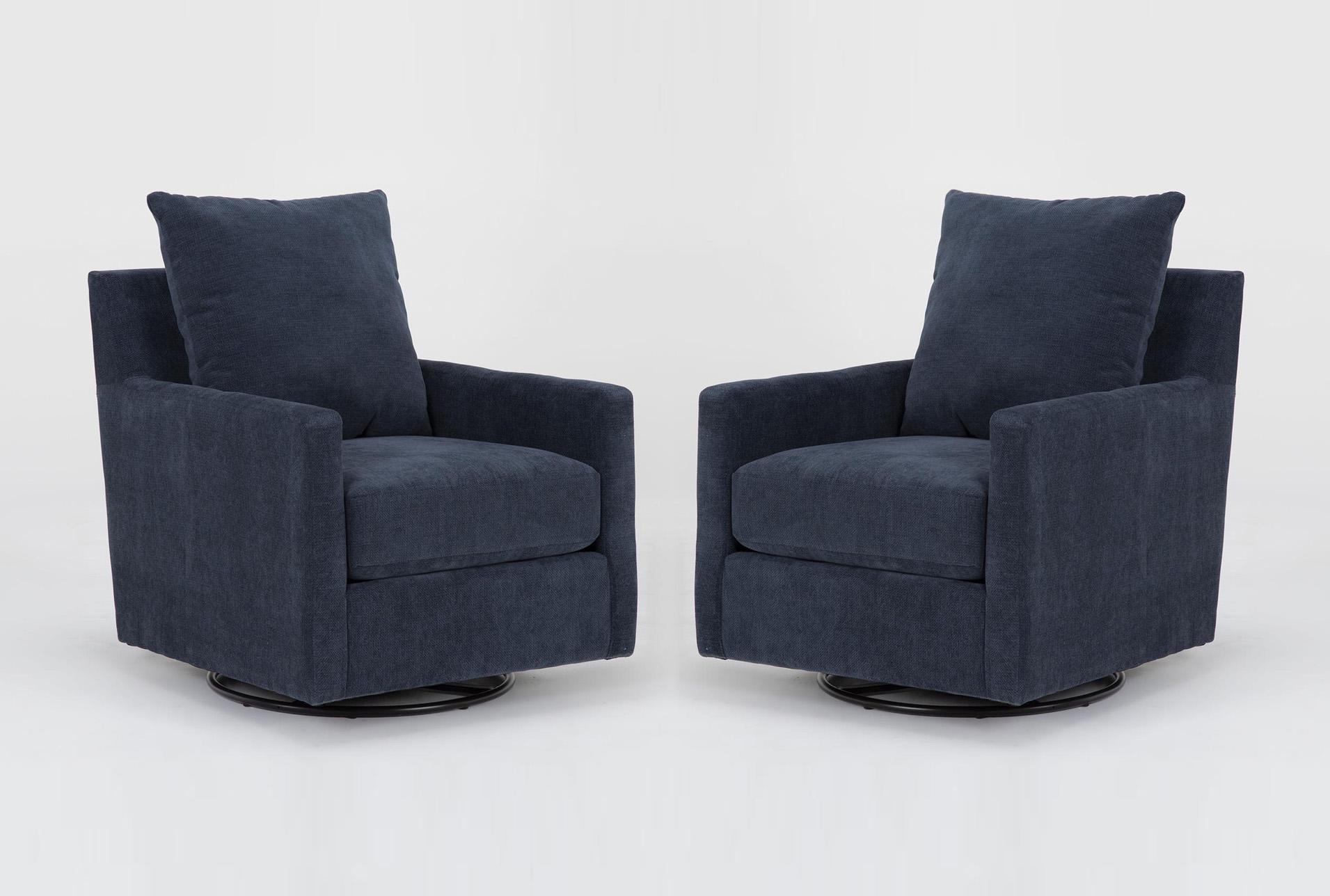bonaterra midnight blue fabric swivel glider arm chairs set of 2 | sets | solid | armchair | club | lounge | with arms 1 bonaterra midnight blue fabric swivel glider arm chairs set of 2 | sets | solid | armchair | club | lounge | with arms