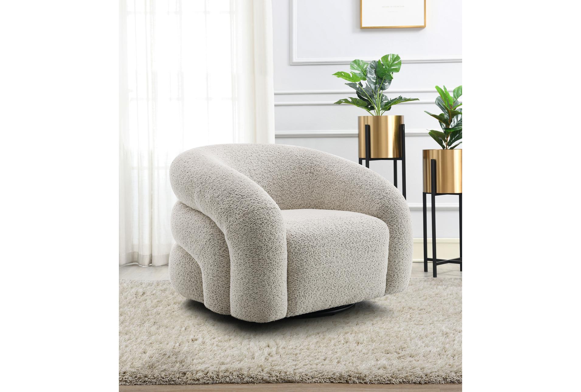 irma grey boucle fabric wood swivel arm chair | with arms | curved 12 irma grey boucle fabric wood swivel arm chair | with arms | curved