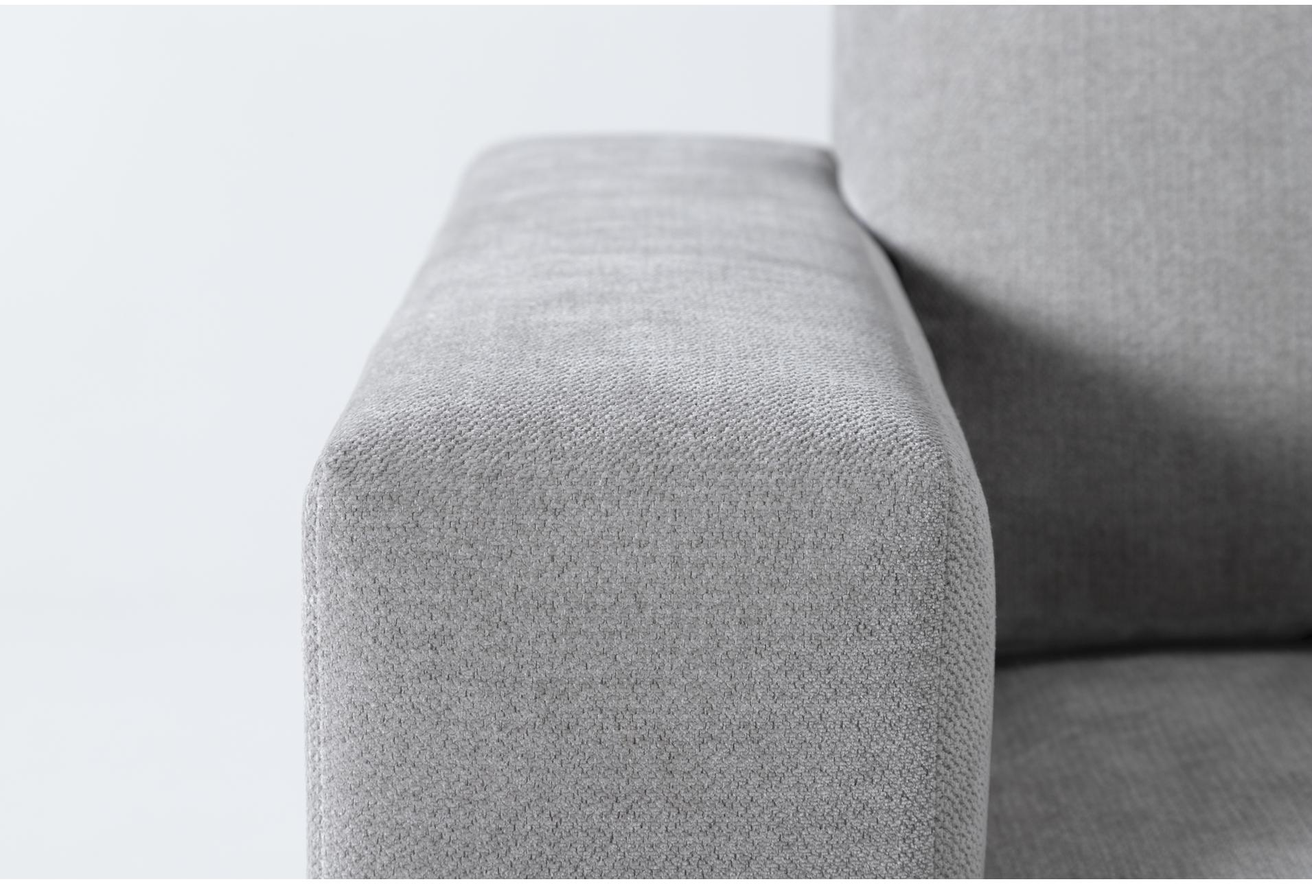 bonaterra dove grey fabric 127" 2 piece l-shaped sectional with right arm facing sofa | track arms | loose reversible back 8 bonaterra dove grey fabric 127" 2 piece l-shaped sectional with right arm facing sofa | track arms | loose reversible back