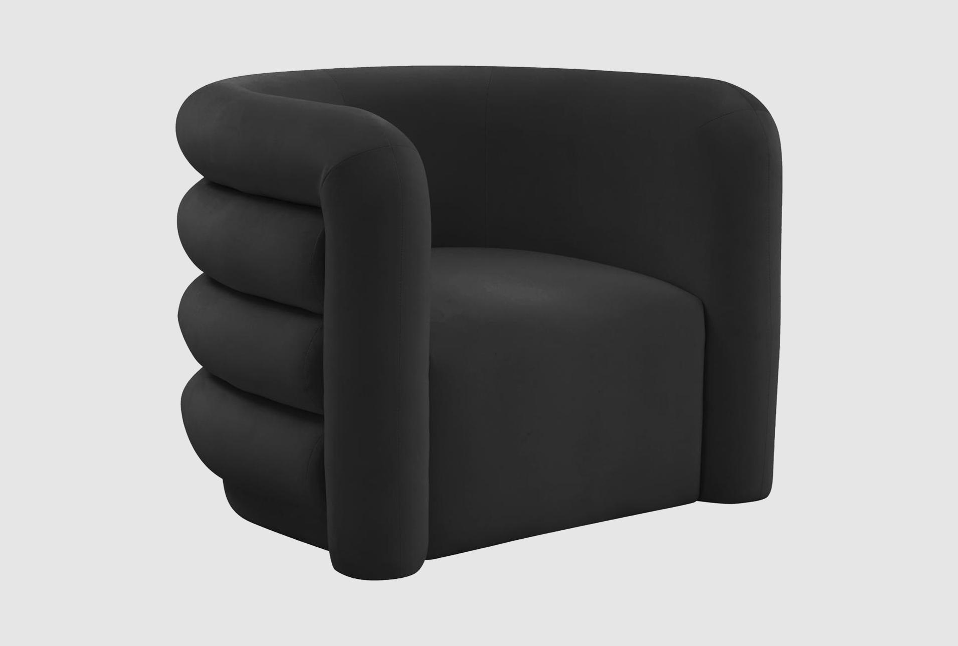 orbal black velvet fabric accent barrel arm chair | solid | armchair | club | curved | lounge | with arms 1 orbal black velvet fabric accent barrel arm chair | solid | armchair | club | curved | lounge | with arms