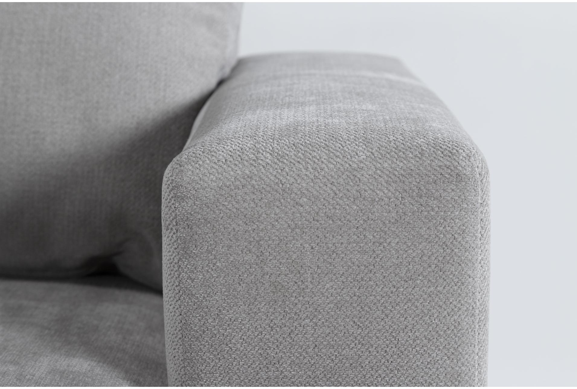 bonaterra dove grey fabric 127" 2 piece u-shaped sectional with left arm facing sofa chaise | track arms 9 bonaterra dove grey fabric 127" 2 piece u-shaped sectional with left arm facing sofa chaise | track arms