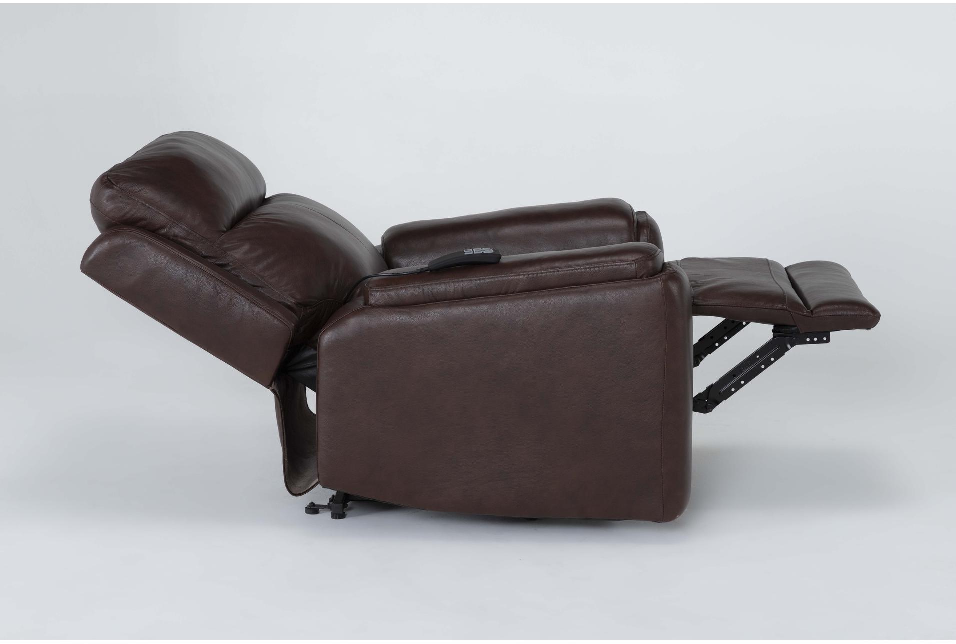 buckley cognac brown leather oversized power dual motor lift recliner with power headrest & usb | wallaway 13 buckley cognac brown leather oversized power dual motor lift recliner with power headrest & usb | wallaway