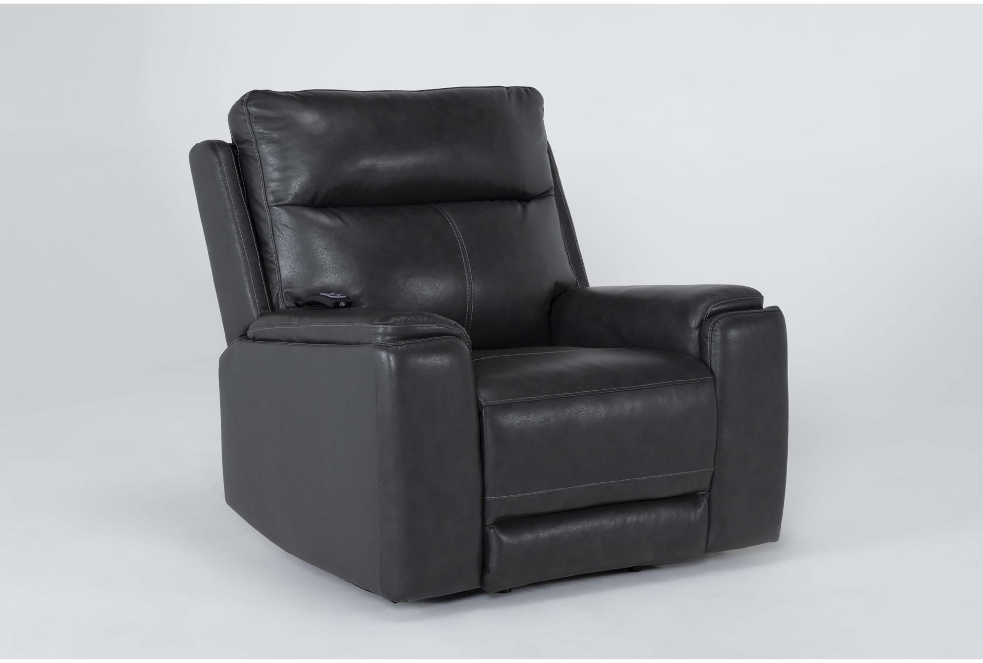 buckley grey leather oversized power dual motor lift recliner with power headrest & usb | wallaway 12 buckley grey leather oversized power dual motor lift recliner with power headrest & usb | wallaway