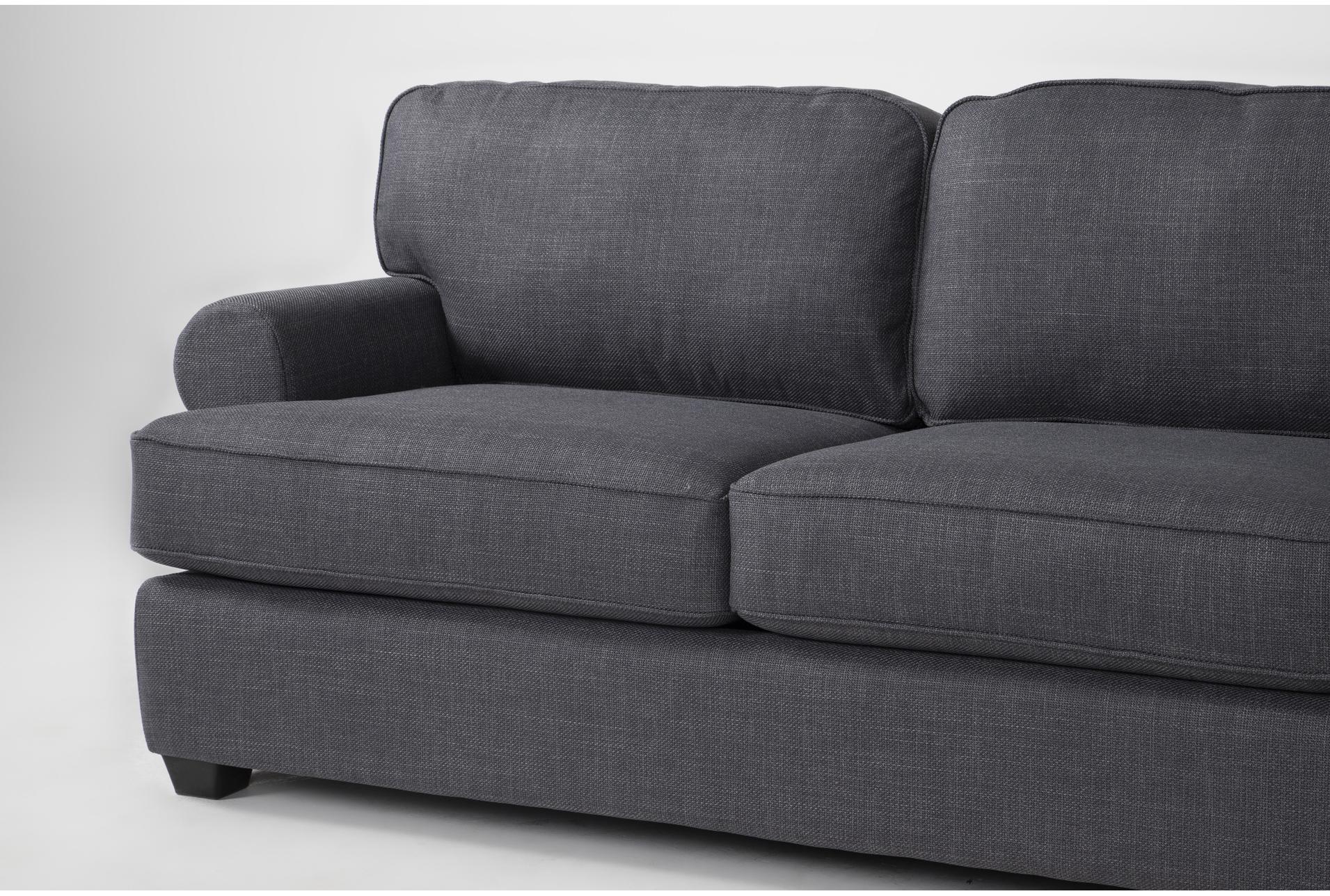 hampstead ii blue 140" 2 piece sectional with left arm facing sofa & ottoman | loose reversible back 9 hampstead ii blue 140" 2 piece sectional with left arm facing sofa & ottoman | loose reversible back