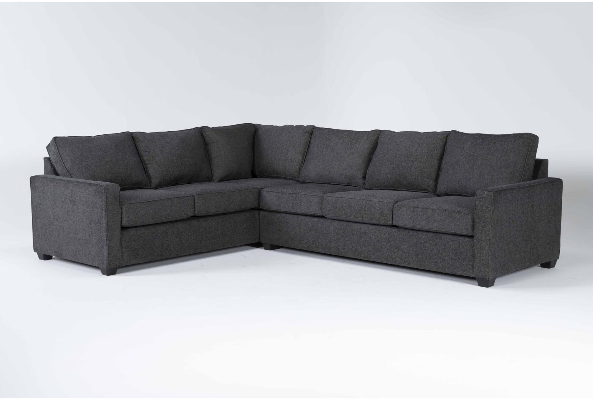 mathers slate grey fabric 125" 2 piece l-shaped sectional with right arm facing sofa | track arms | loose reversible back 1 mathers slate grey fabric 125" 2 piece l-shaped sectional with right arm facing sofa | track arms | loose reversible back
