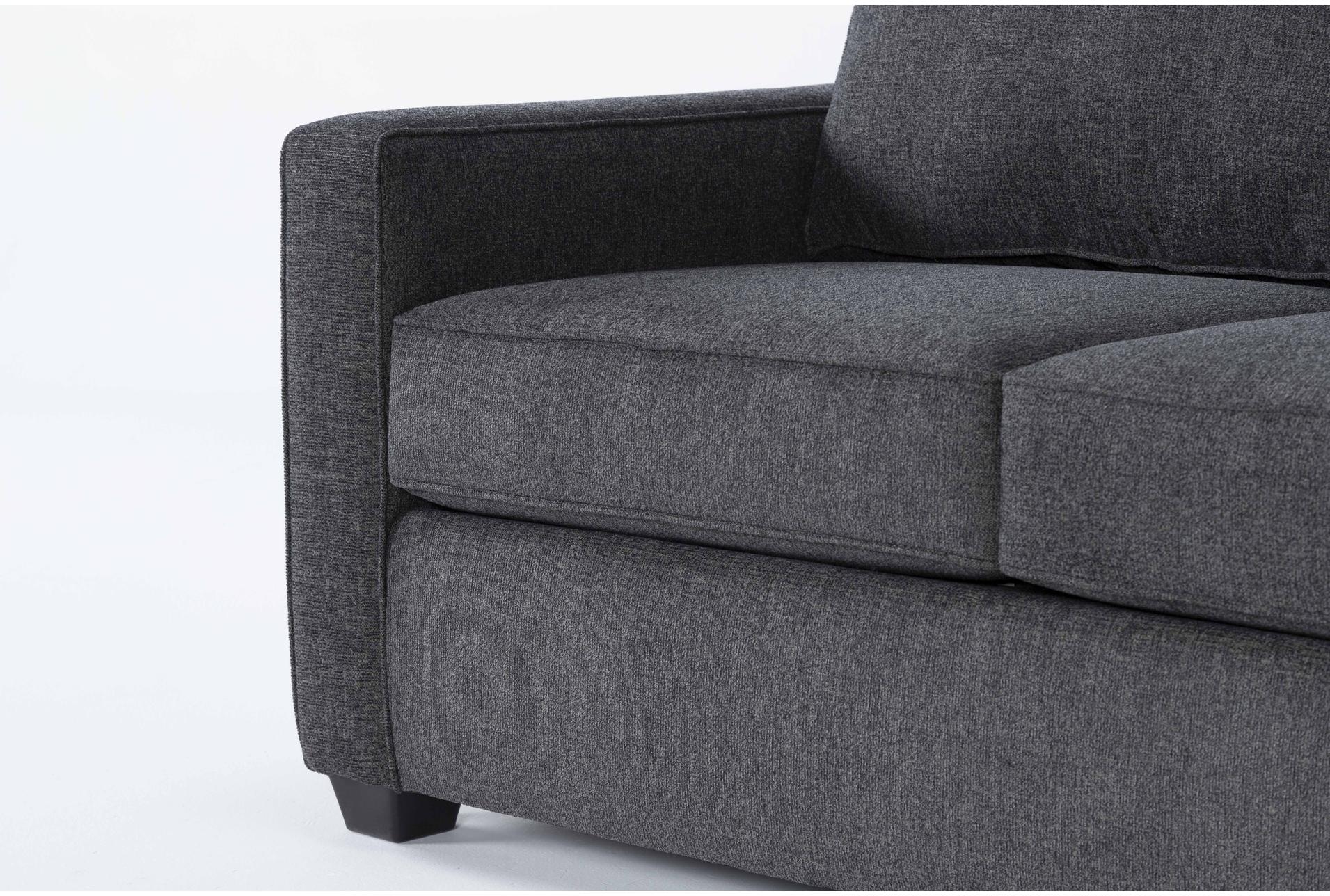 mathers slate grey fabric 125" 2 piece l-shaped sectional with right arm facing sofa | track arms | loose reversible back 7 mathers slate grey fabric 125" 2 piece l-shaped sectional with right arm facing sofa | track arms | loose reversible back