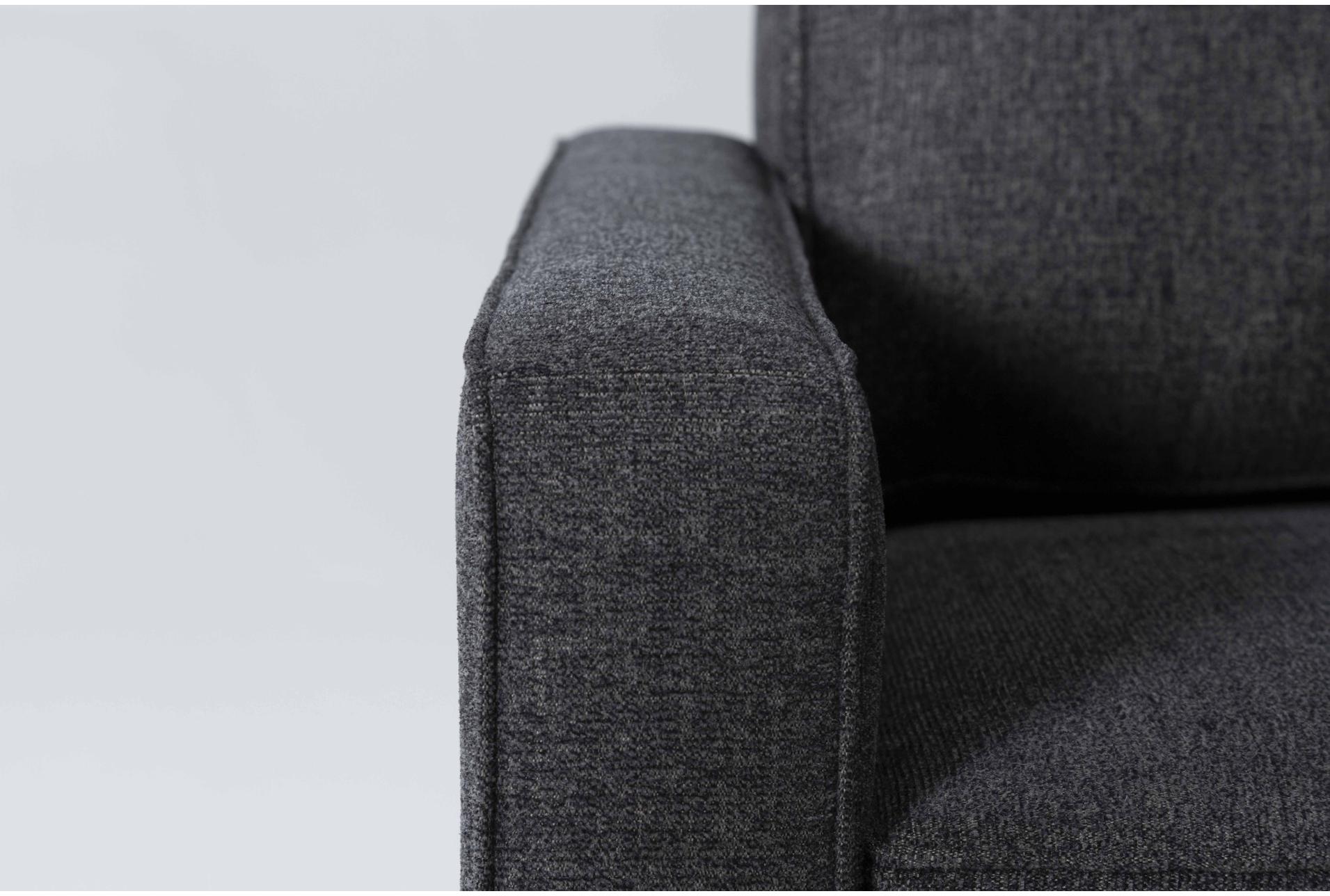 mathers slate grey fabric 125" 2 piece l-shaped sectional with right arm facing sofa | track arms | loose reversible back 8 mathers slate grey fabric 125" 2 piece l-shaped sectional with right arm facing sofa | track arms | loose reversible back