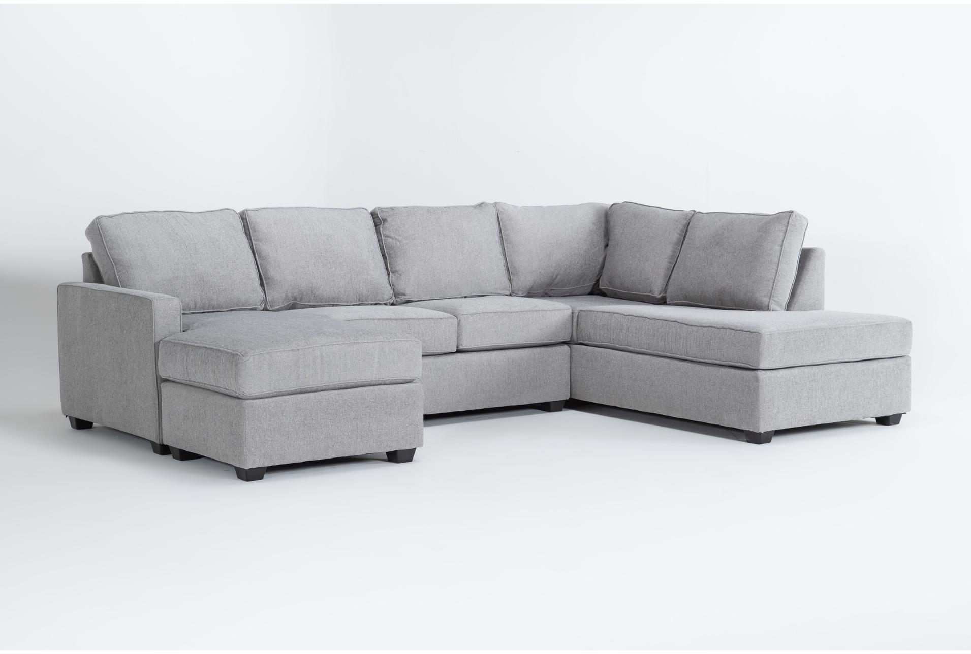 mathers oyster grey fabric 125" 2 piece u-shaped sectional with left arm facing sofa chaise & right arm facing corner chaise 1 mathers oyster grey fabric 125" 2 piece u-shaped sectional with left arm facing sofa chaise & right arm facing corner chaise