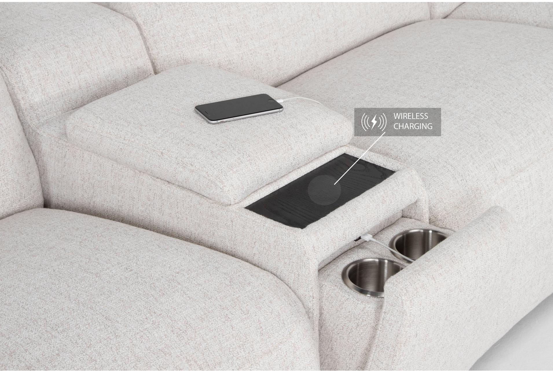 morro bay ii beige 144" 6 piece power reclining u-shaped modular sectional with right arm facing chaise power headrest wireless charging storage pop out cupholders & usb 17 morro bay ii beige 144" 6 piece power reclining u-shaped modular sectional with right arm facing chaise power headrest wireless charging storage pop out cupholders & usb
