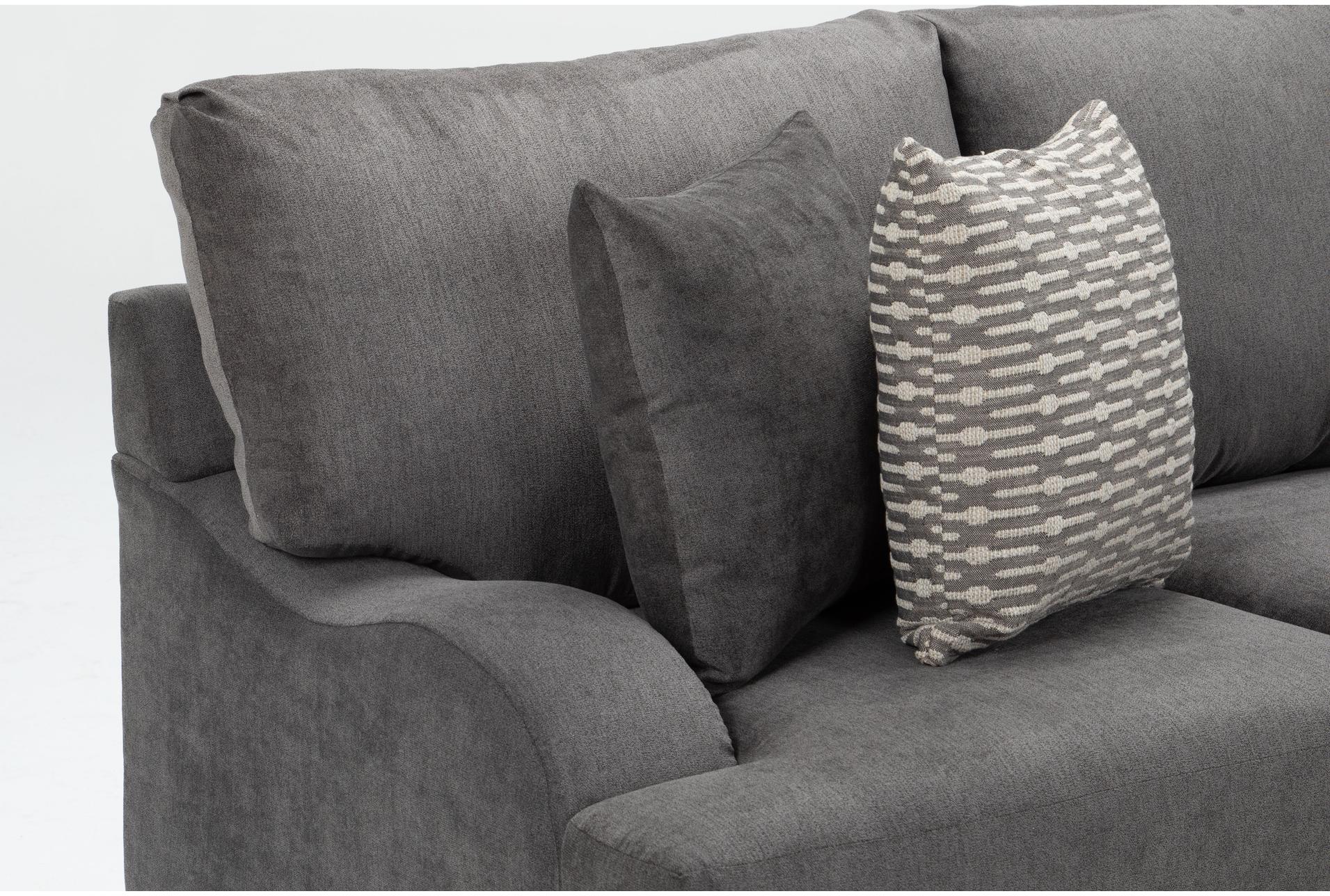 sierra foam charcoal grey 143" fabric 3 piece sectional 11 sierra foam charcoal grey 143" fabric 3 piece sectional