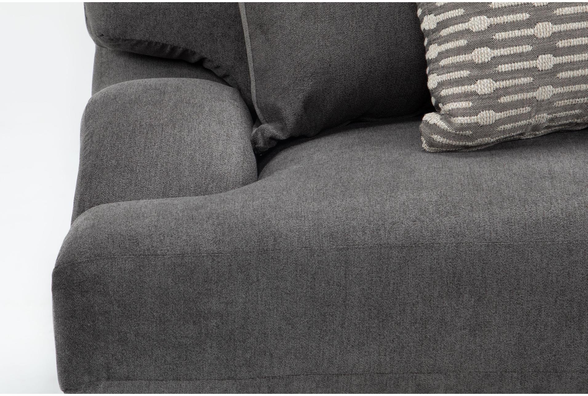sierra foam charcoal grey 143" fabric 3 piece sectional 12 sierra foam charcoal grey 143" fabric 3 piece sectional