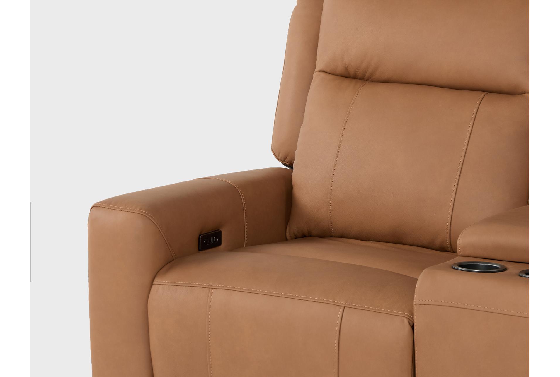tatiana saddle brown leather 77" 3 piece power reclining modular console loveseat with usb 32 tatiana saddle brown leather 77" 3 piece power reclining modular console loveseat with usb
