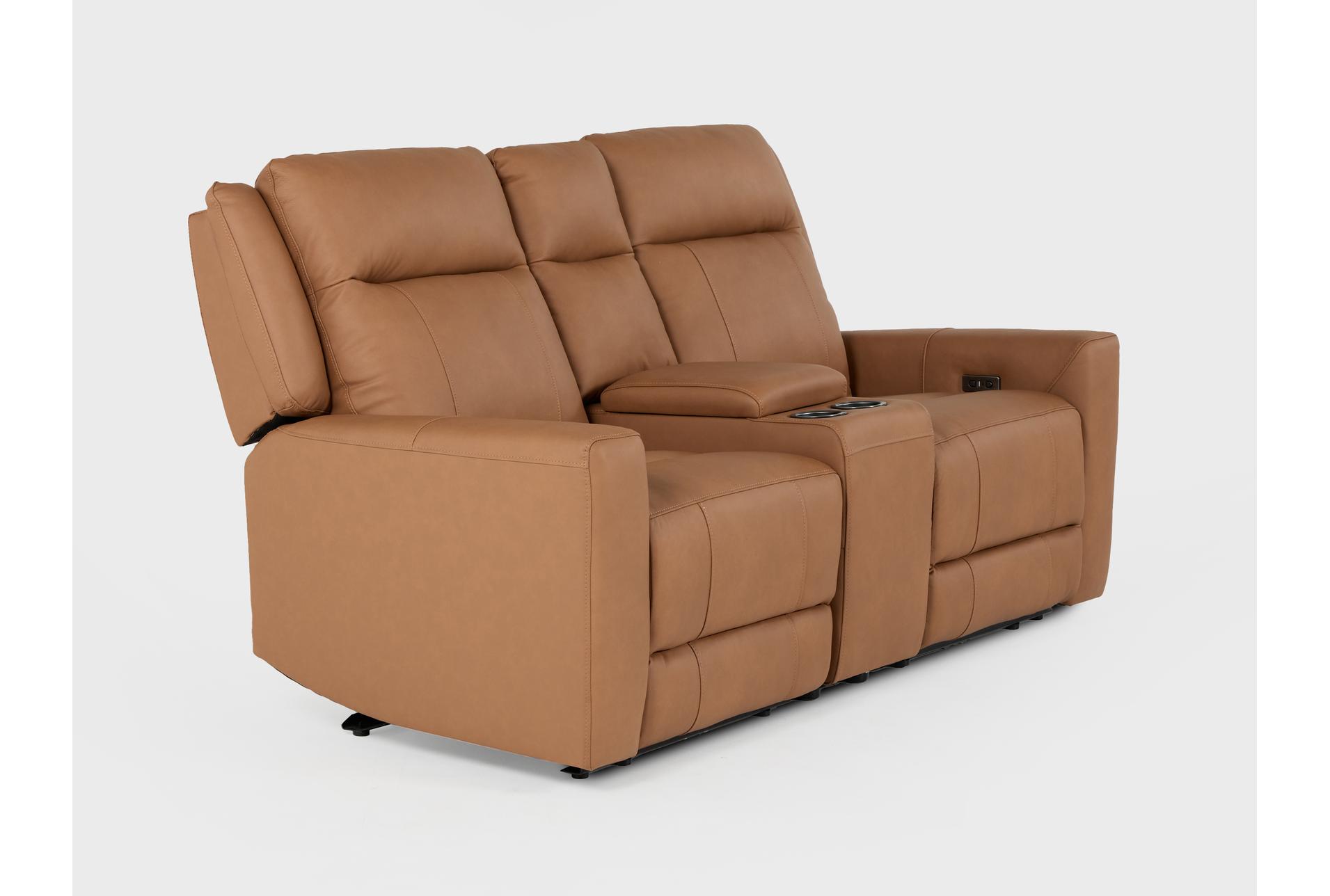 tatiana saddle brown leather 77" 3 piece power reclining modular console loveseat with usb 21 tatiana saddle brown leather 77" 3 piece power reclining modular console loveseat with usb