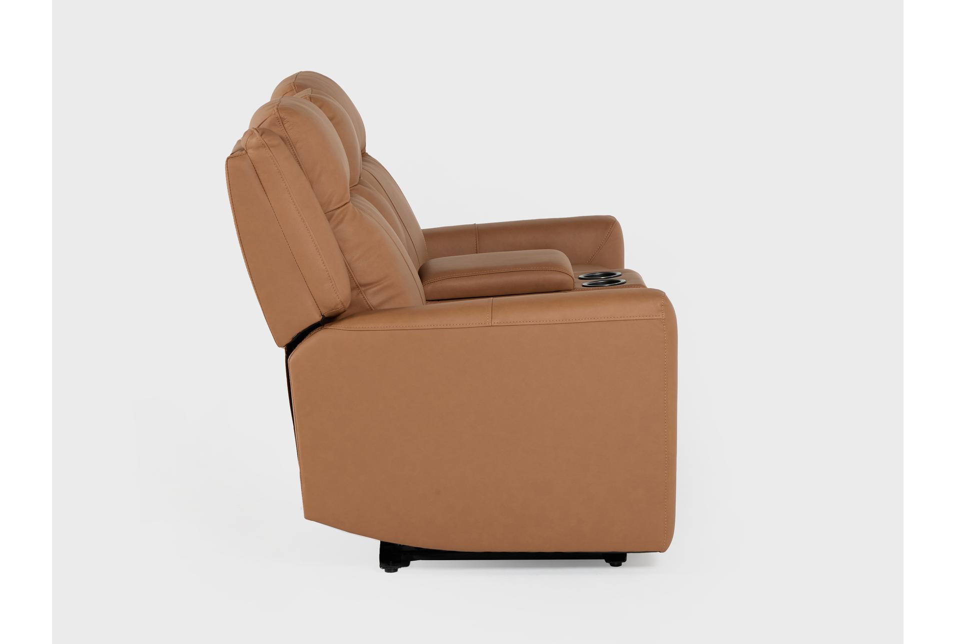 tatiana saddle brown leather 77" 3 piece power reclining modular console loveseat with usb 22 tatiana saddle brown leather 77" 3 piece power reclining modular console loveseat with usb