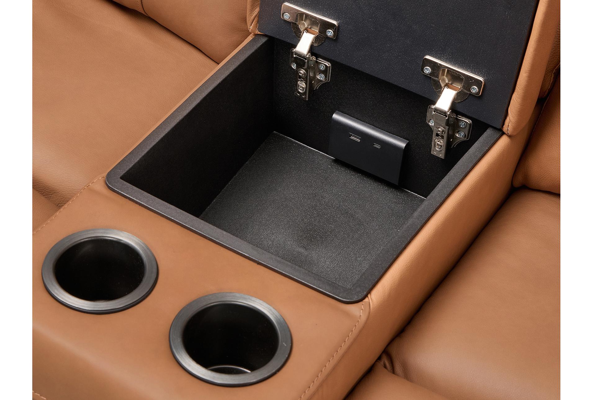 tatiana saddle brown leather 77" 3 piece power reclining modular console loveseat with usb 26 tatiana saddle brown leather 77" 3 piece power reclining modular console loveseat with usb