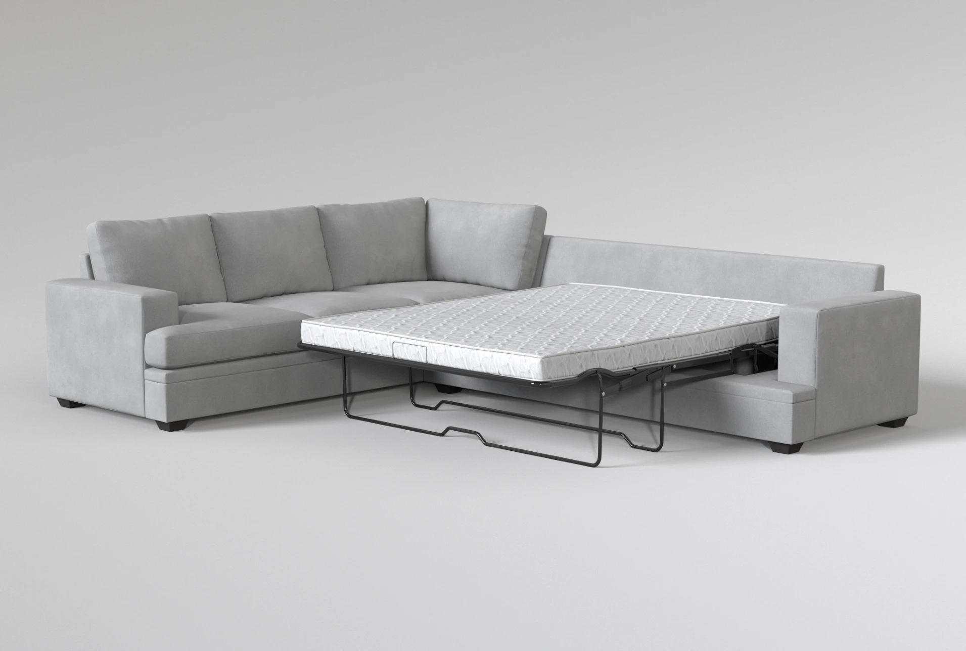 bonaterra dove grey fabric 127" 2 piece u-shaped sectional with right arm facing queen memory foam sleeper sofa bed chaise 15 bonaterra dove grey fabric 127" 2 piece u-shaped sectional with right arm facing queen memory foam sleeper sofa bed chaise