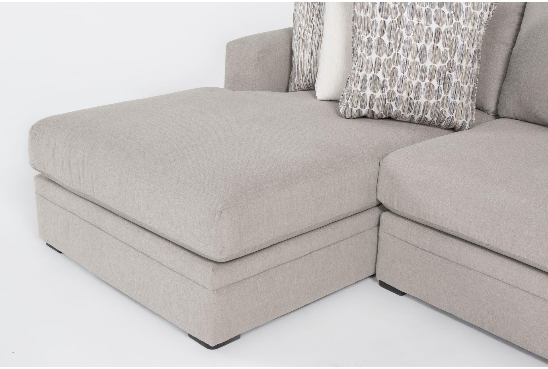 anacapa cement grey 140" 3 piece sectional with left arm facing chaise & ottoman 9 anacapa cement grey 140" 3 piece sectional with left arm facing chaise & ottoman