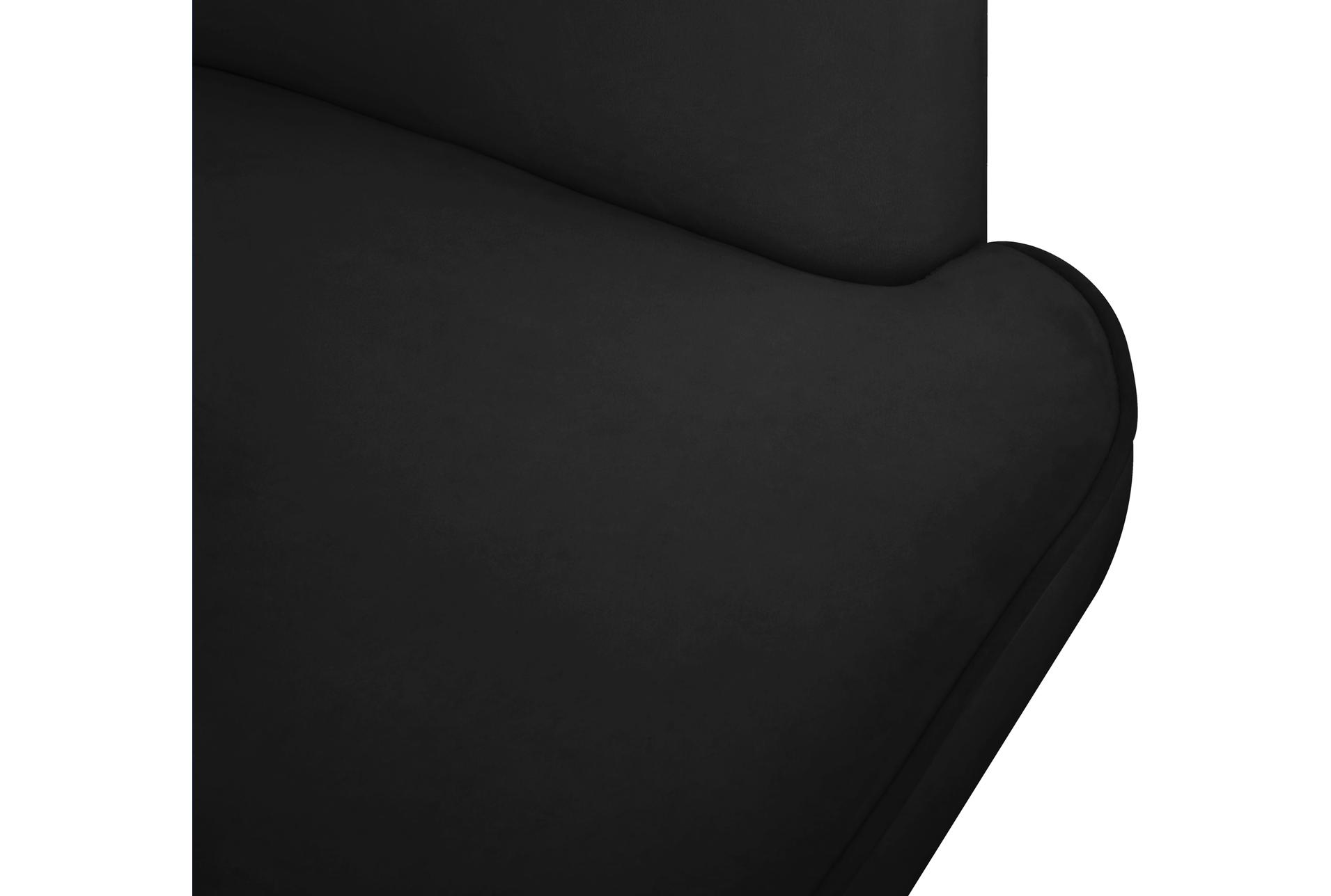 rays black velvet accent chair | with arms | fabric | armless 9 rays black velvet accent chair | with arms | fabric | armless