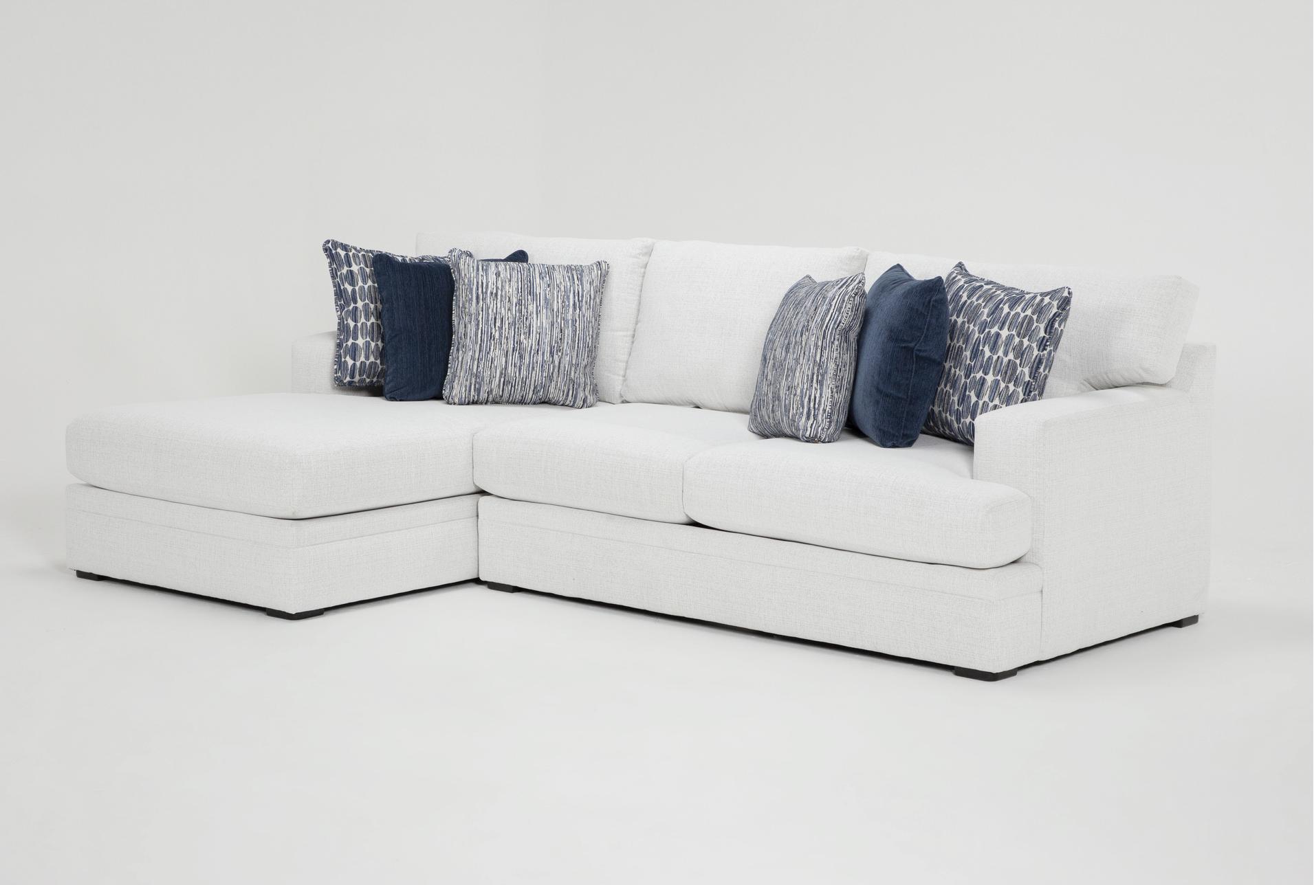 anacapa natural ivory fabric 109" 2 piece full sleeper sectional with left arm facing chaise 1 anacapa natural ivory fabric 109" 2 piece full sleeper sectional with left arm facing chaise
