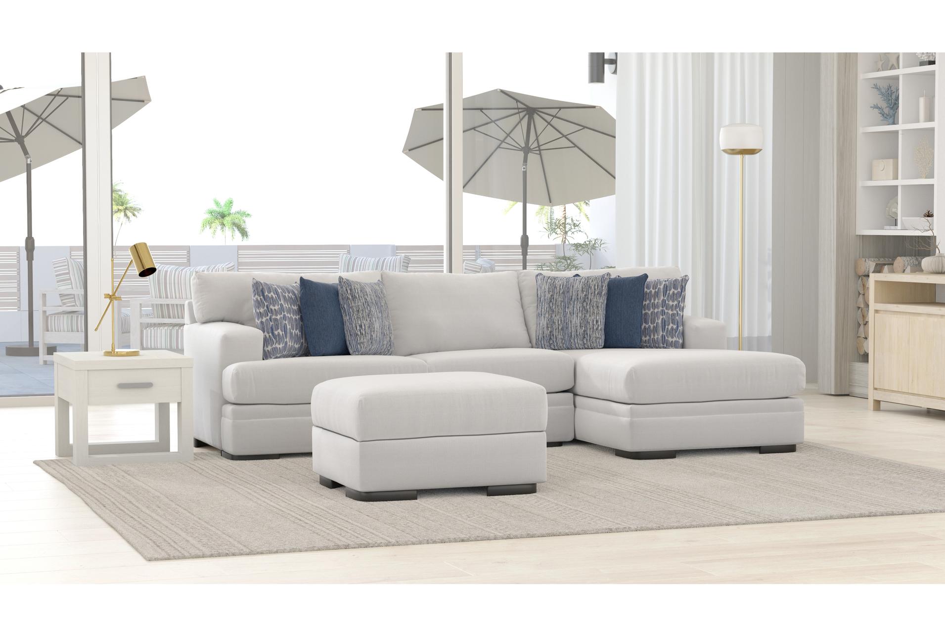 anacapa natural ivory fabric 109" 2 piece full sleeper sectional with left arm facing chaise 22 anacapa natural ivory fabric 109" 2 piece full sleeper sectional with left arm facing chaise