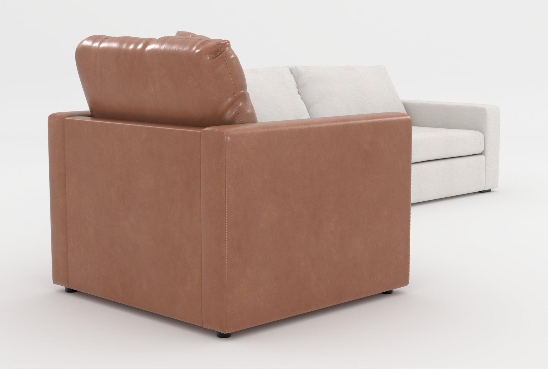 araceli ii sand beige fabric 86" sofa|alicia saddle brown vegan faux leather 40" chair 13 araceli ii sand beige fabric 86" sofa|alicia saddle brown vegan faux leather 40" chair