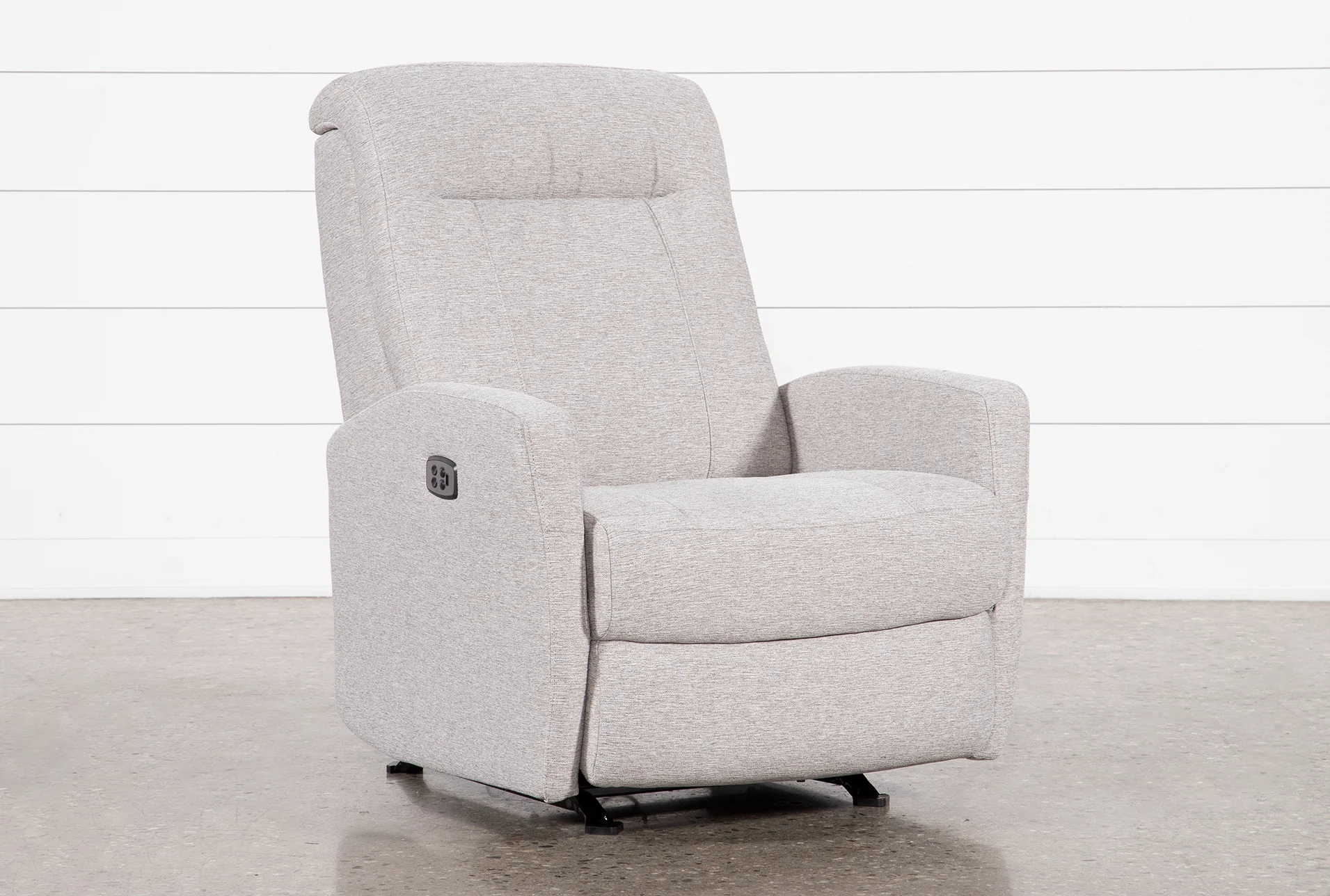 dale iv fabric power rocker recliner with power headrest & usb