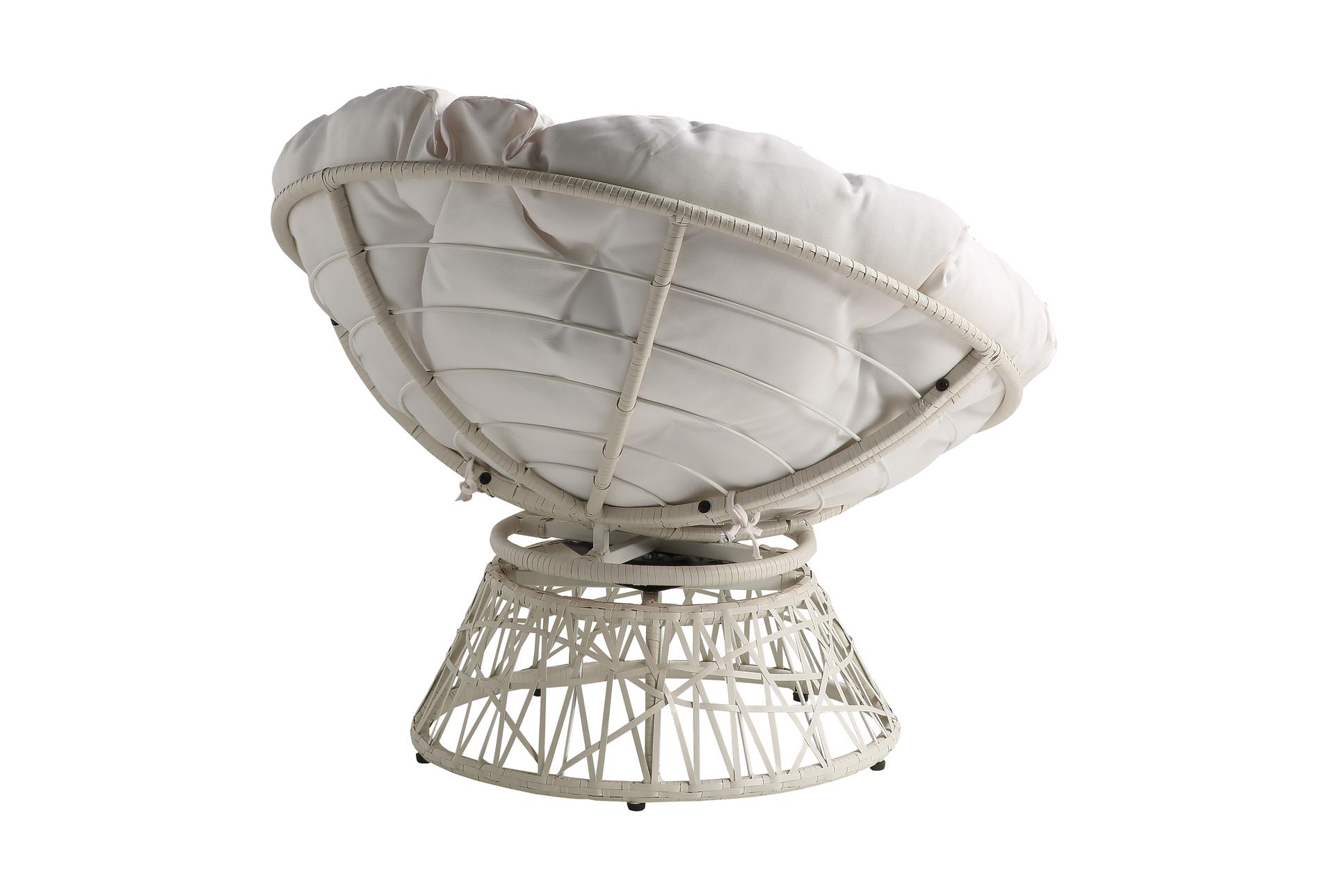 soleil white fabric swivel papasan chair with white wicker frame | high performance fabric | solid | armless 5 soleil white fabric swivel papasan chair with white wicker frame | high performance fabric | solid | armless
