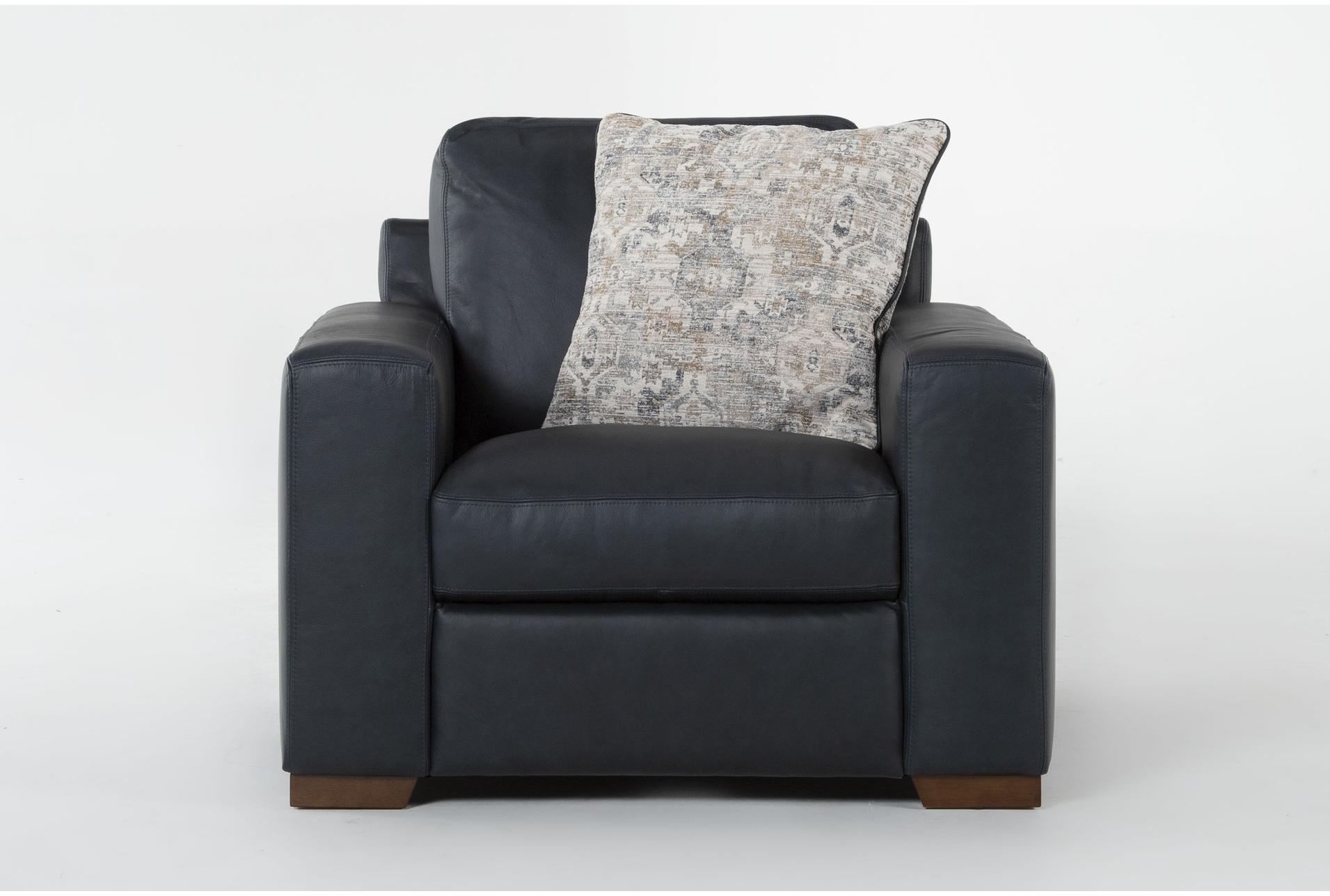 big sur navy blue leather oversized arm chair 1 big sur navy blue leather oversized arm chair