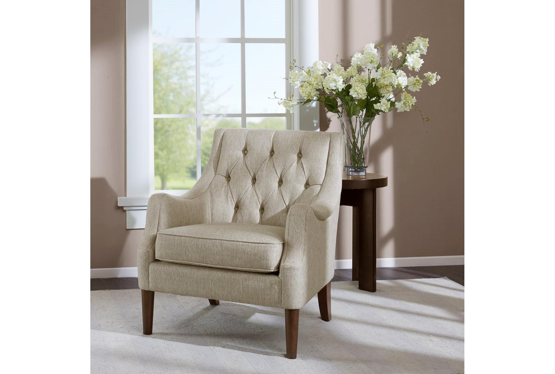 qwen beige tufted fabric accent arm chair 12 qwen beige tufted fabric accent arm chair