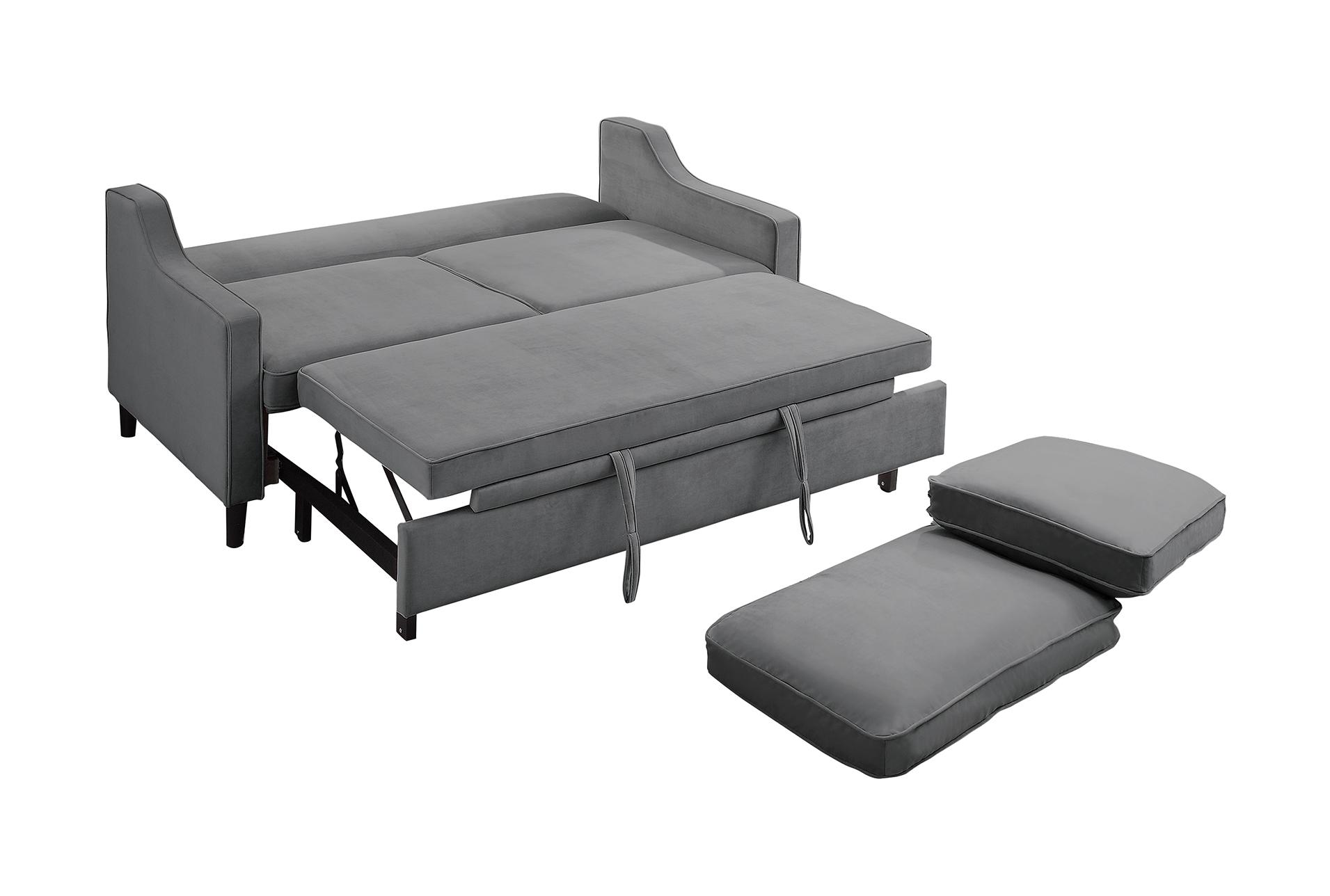 orina dark grey 72" convertible futon sleeper sofa bed 15 orina dark grey 72" convertible futon sleeper sofa bed