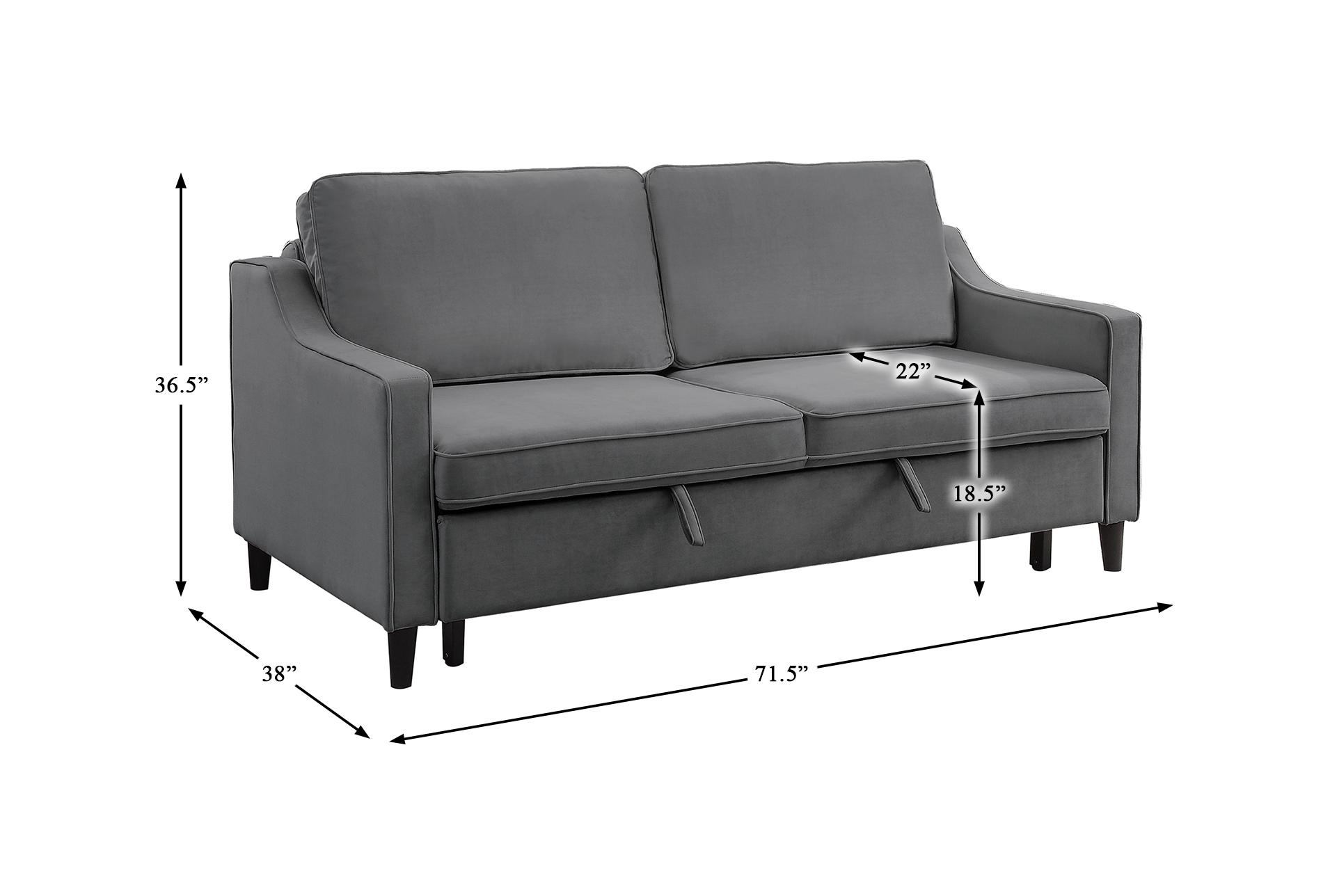 orina dark grey 72" convertible futon sleeper sofa bed 16 orina dark grey 72" convertible futon sleeper sofa bed
