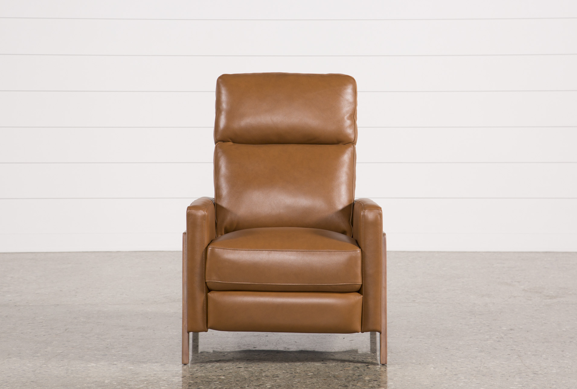 daniel nutmeg leather manual push back high leg recliner 9 daniel nutmeg leather manual push back high leg recliner
