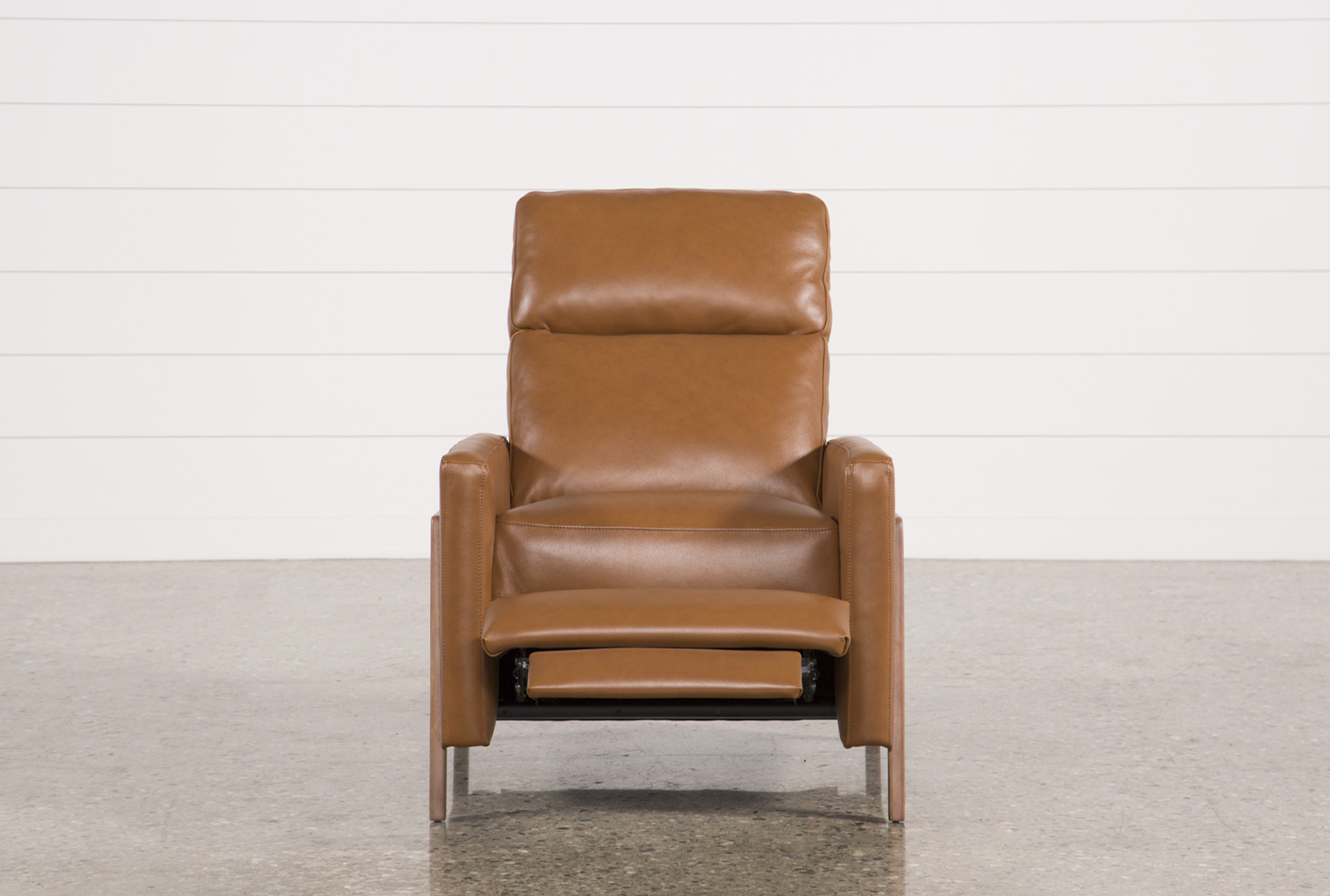 daniel nutmeg leather manual push back high leg recliner 10 daniel nutmeg leather manual push back high leg recliner