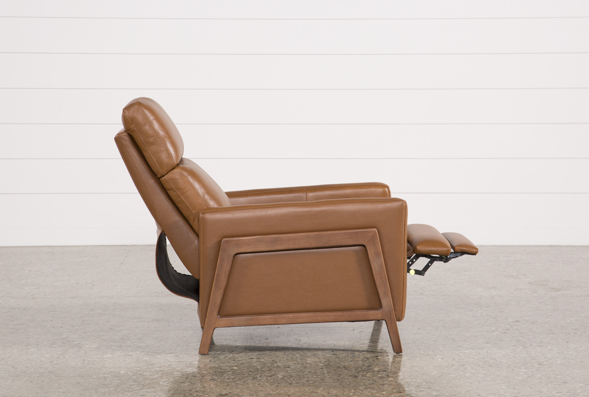 daniel nutmeg leather manual push back high leg recliner 14 daniel nutmeg leather manual push back high leg recliner