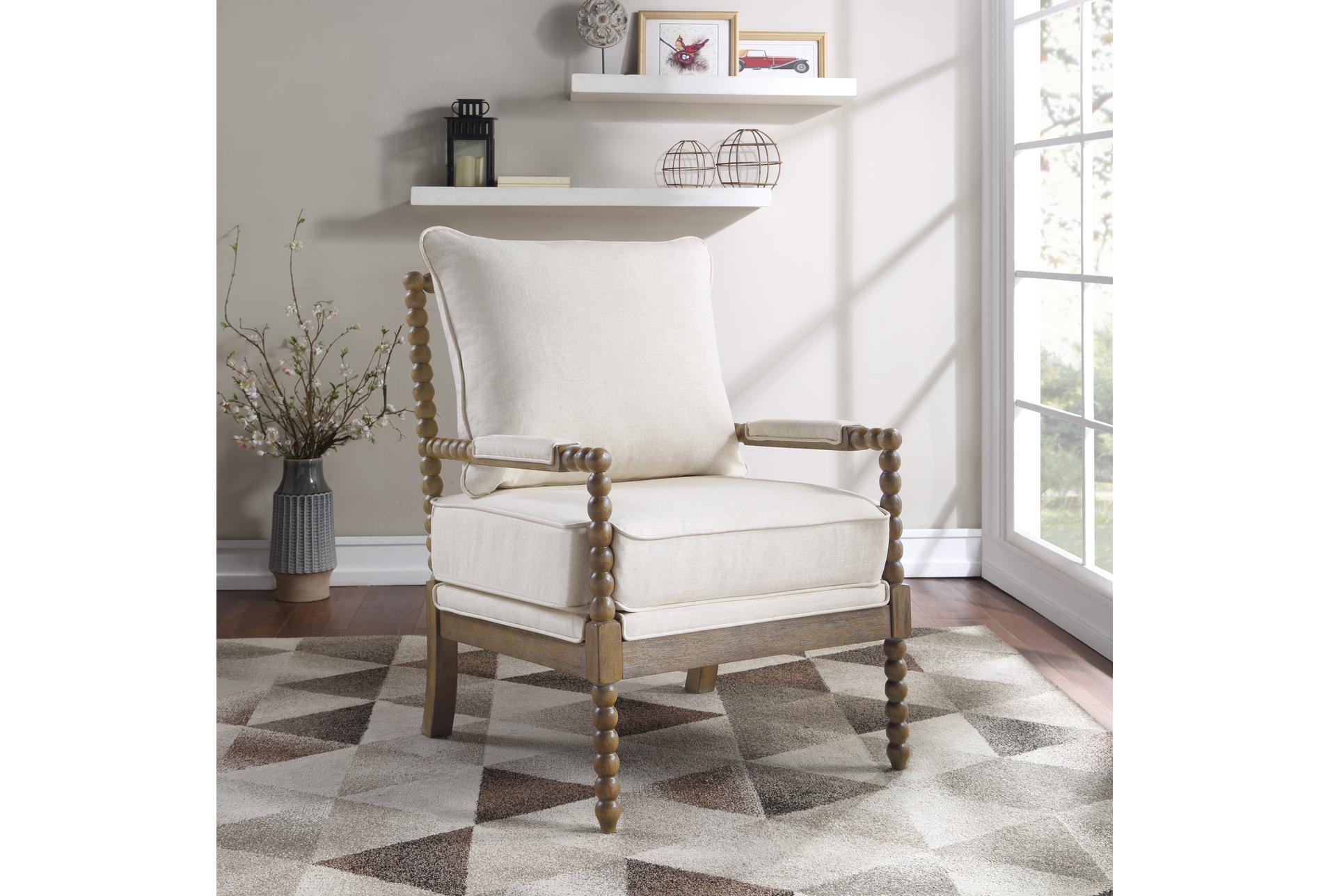 fletcher white fabric linen spindle arm chair with rustic brown finish | lounge | with arms | armchair 8 fletcher white fabric linen spindle arm chair with rustic brown finish | lounge | with arms | armchair