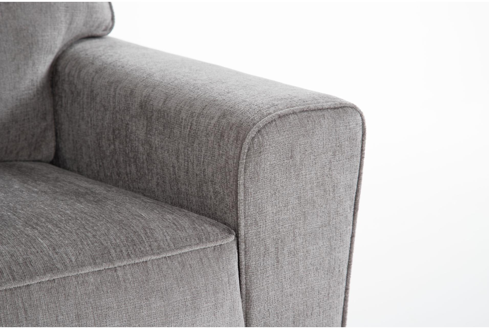 mcdade alloy grey natural fabric 115" 2 piece l-shaped sectional with left arm facing corner chaise | track arms 10 mcdade alloy grey natural fabric 115" 2 piece l-shaped sectional with left arm facing corner chaise | track arms