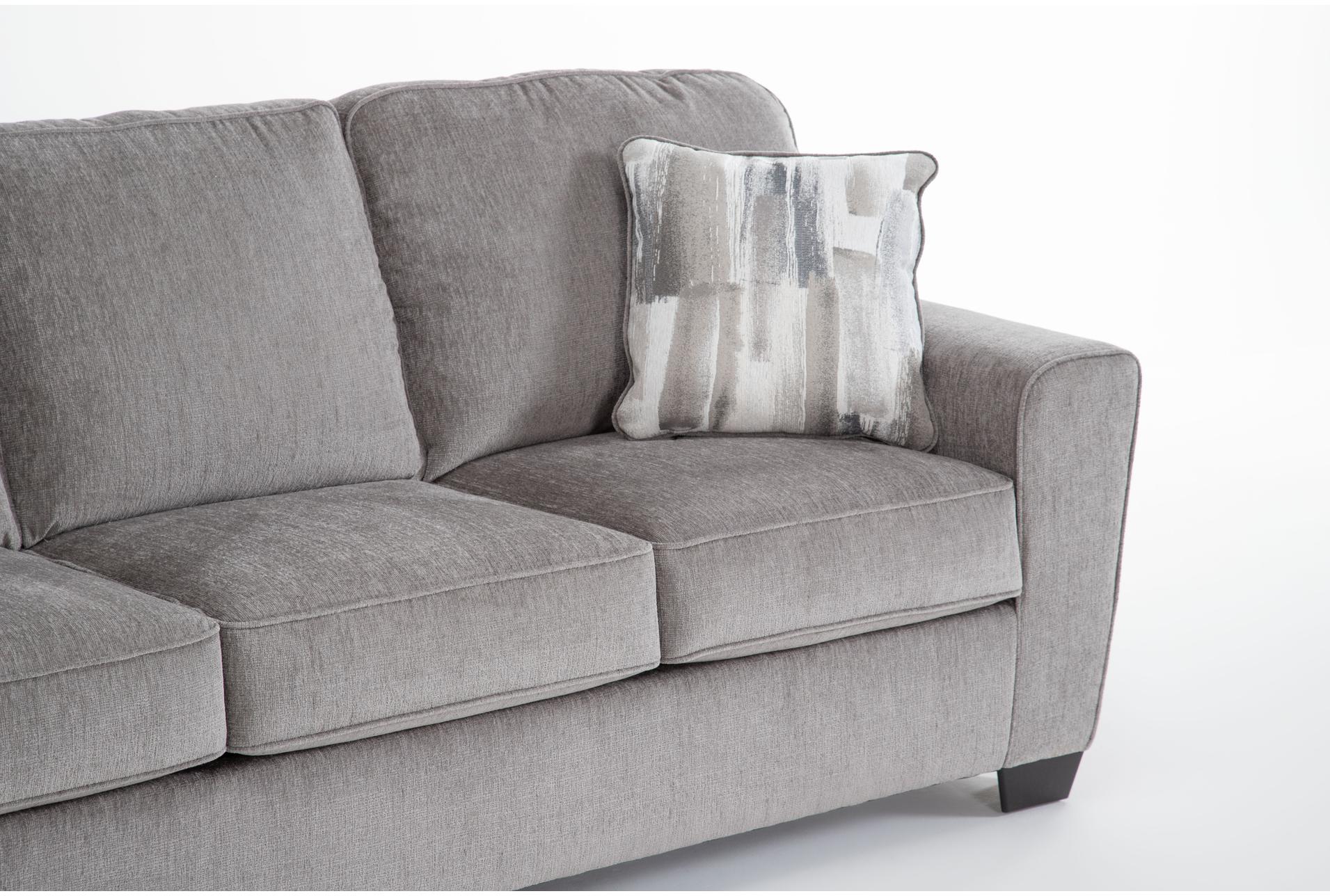 mcdade alloy grey natural fabric 115" 2 piece l-shaped sectional with left arm facing corner chaise | track arms 11 mcdade alloy grey natural fabric 115" 2 piece l-shaped sectional with left arm facing corner chaise | track arms