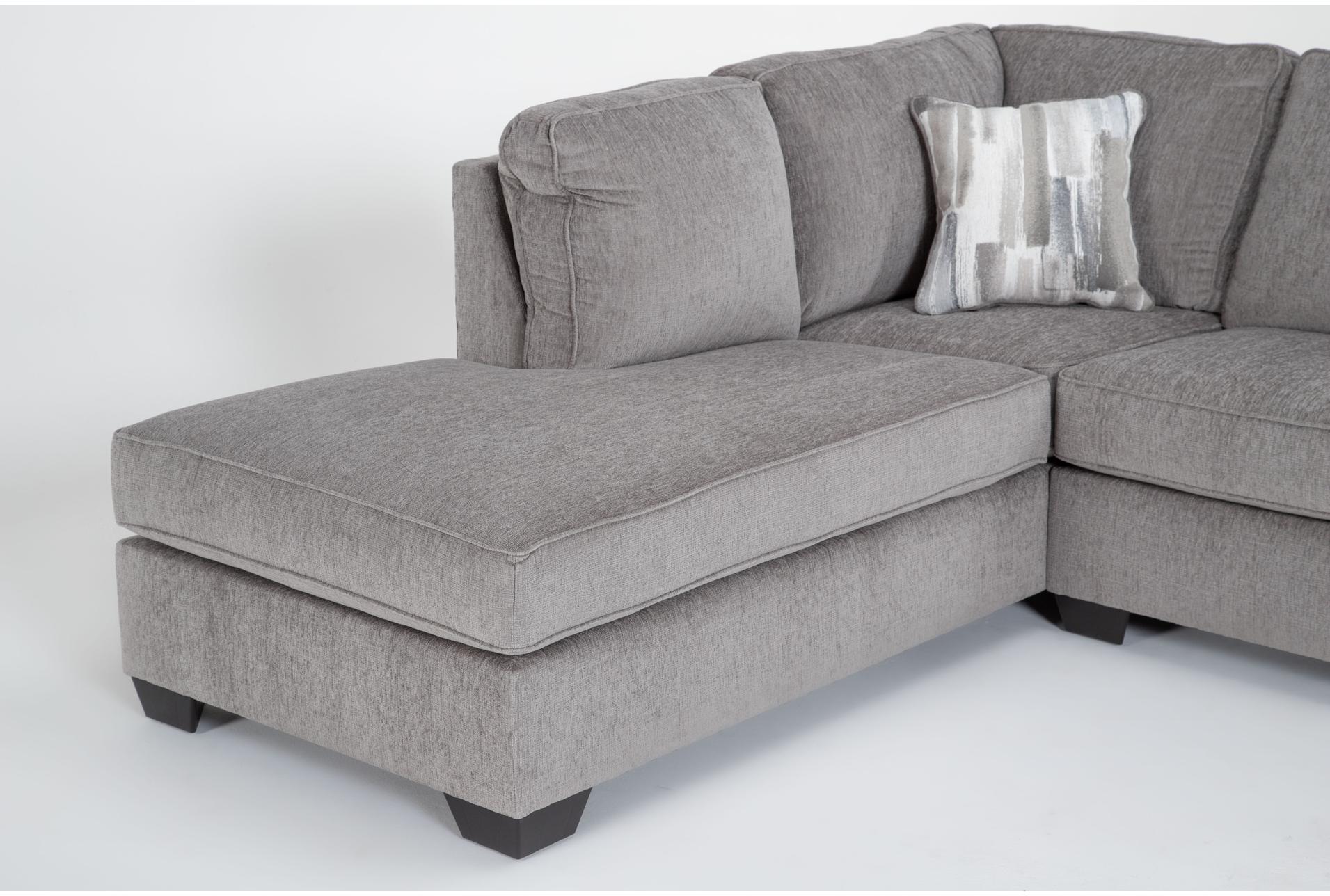 mcdade alloy grey natural fabric 115" 2 piece l-shaped sectional with left arm facing corner chaise | track arms 12 mcdade alloy grey natural fabric 115" 2 piece l-shaped sectional with left arm facing corner chaise | track arms