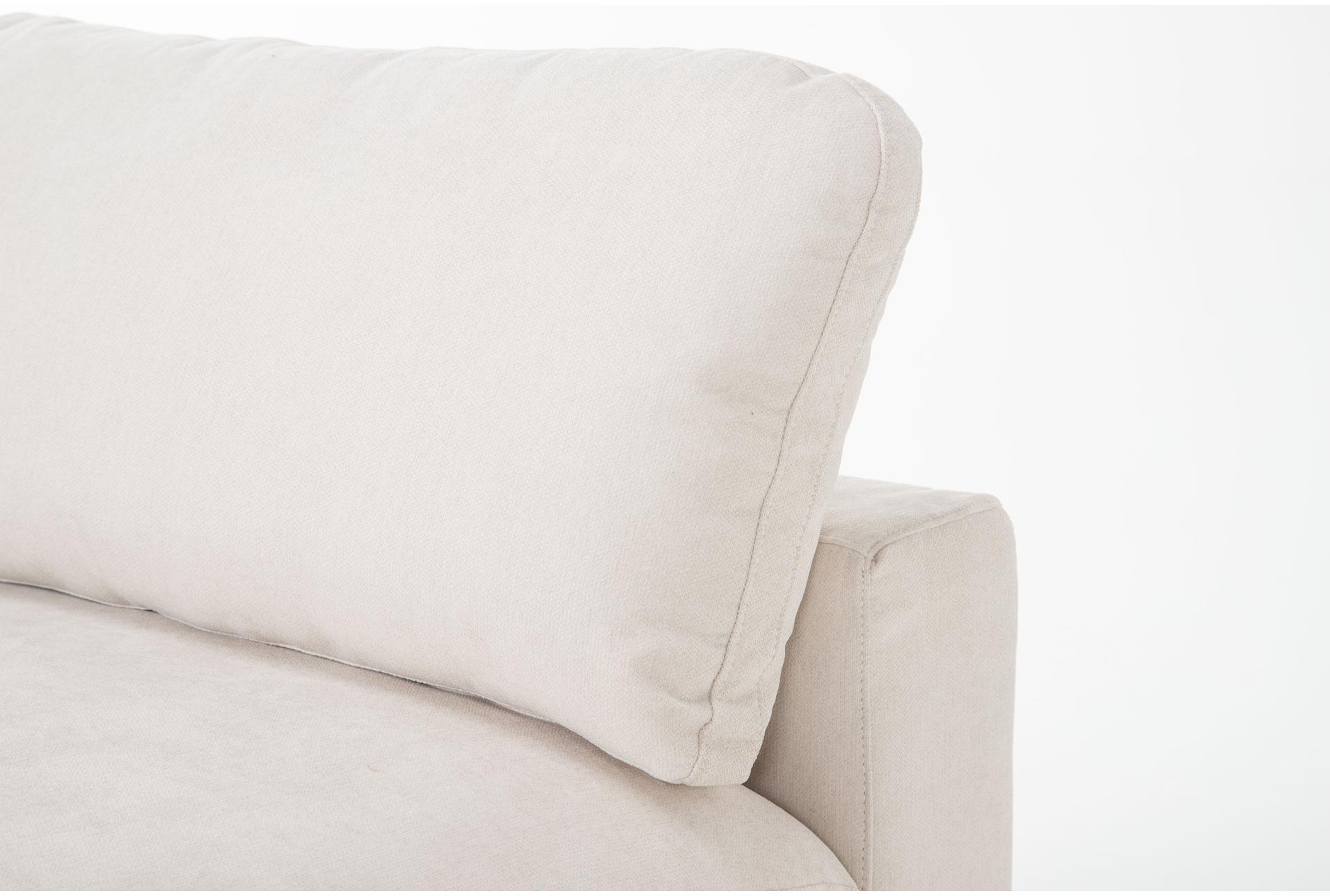 zone cream white fabric 124" 3 piece modular sofa | armless | loose reversible back 10 zone cream white fabric 124" 3 piece modular sofa | armless | loose reversible back