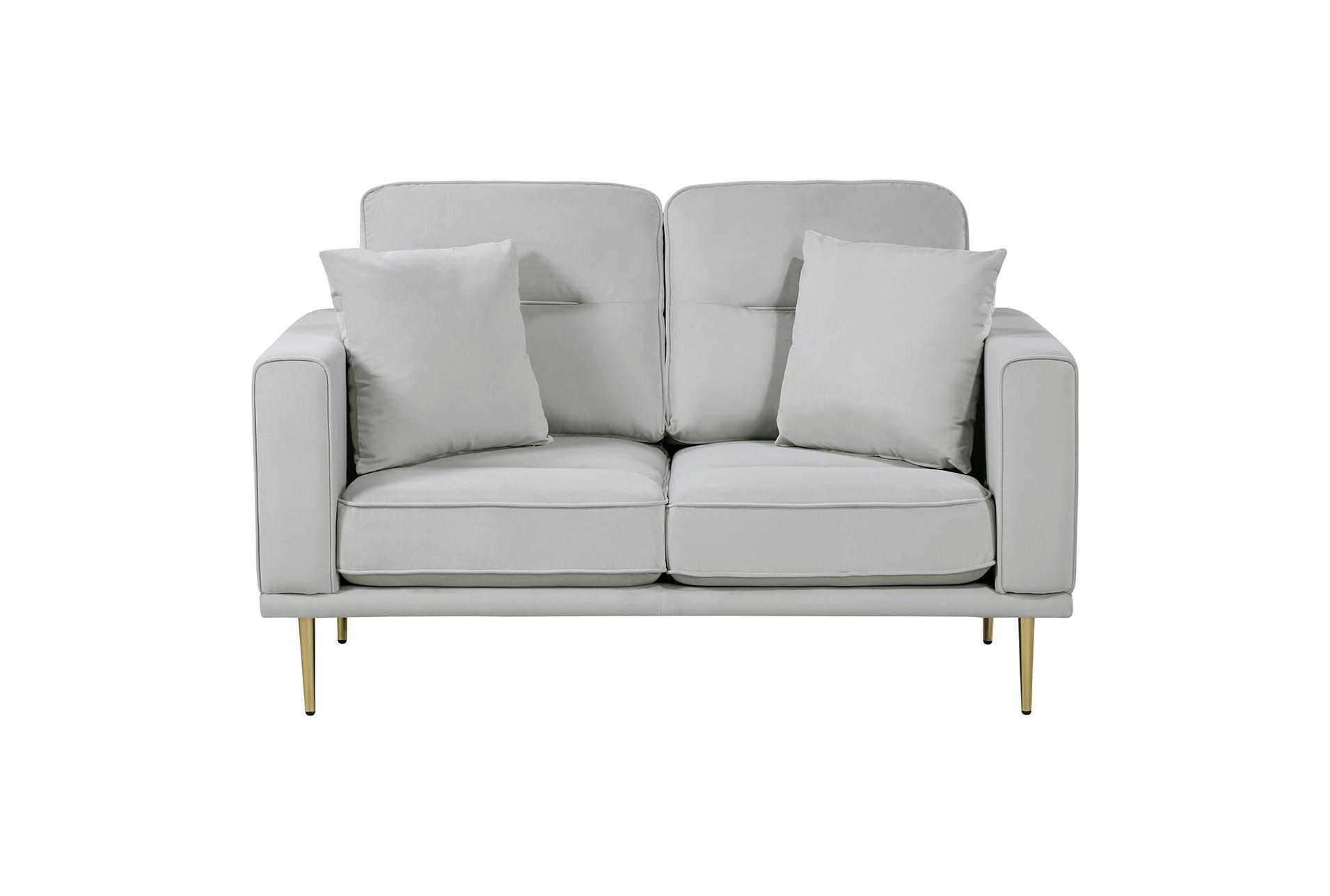 strader grey velvet fabric 58" loveseat | loose reversible back 11 strader grey velvet fabric 58" loveseat | loose reversible back